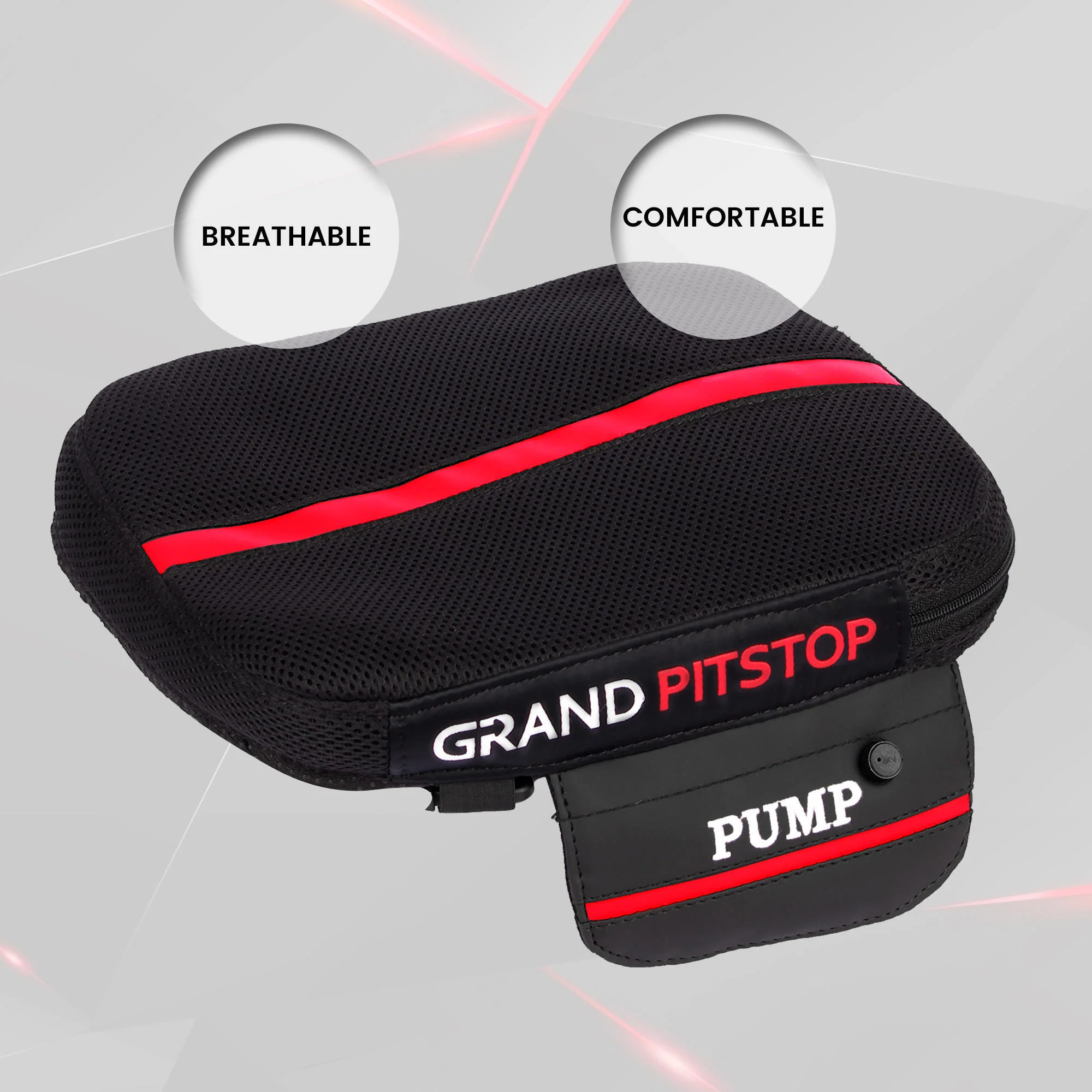 Air Comfy Seat Cushion for Medical, Offices, Home, Motorcycle and Car Lumbar Support - Pillion Premium with Pump - Image 9