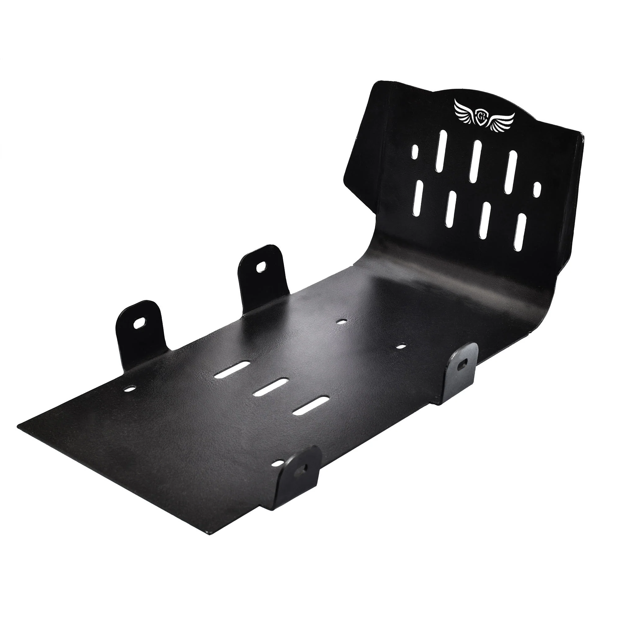 ALUMINIUM SUMPGUARD - Black for Royal Enfield - SCRAM 411 - Image 3