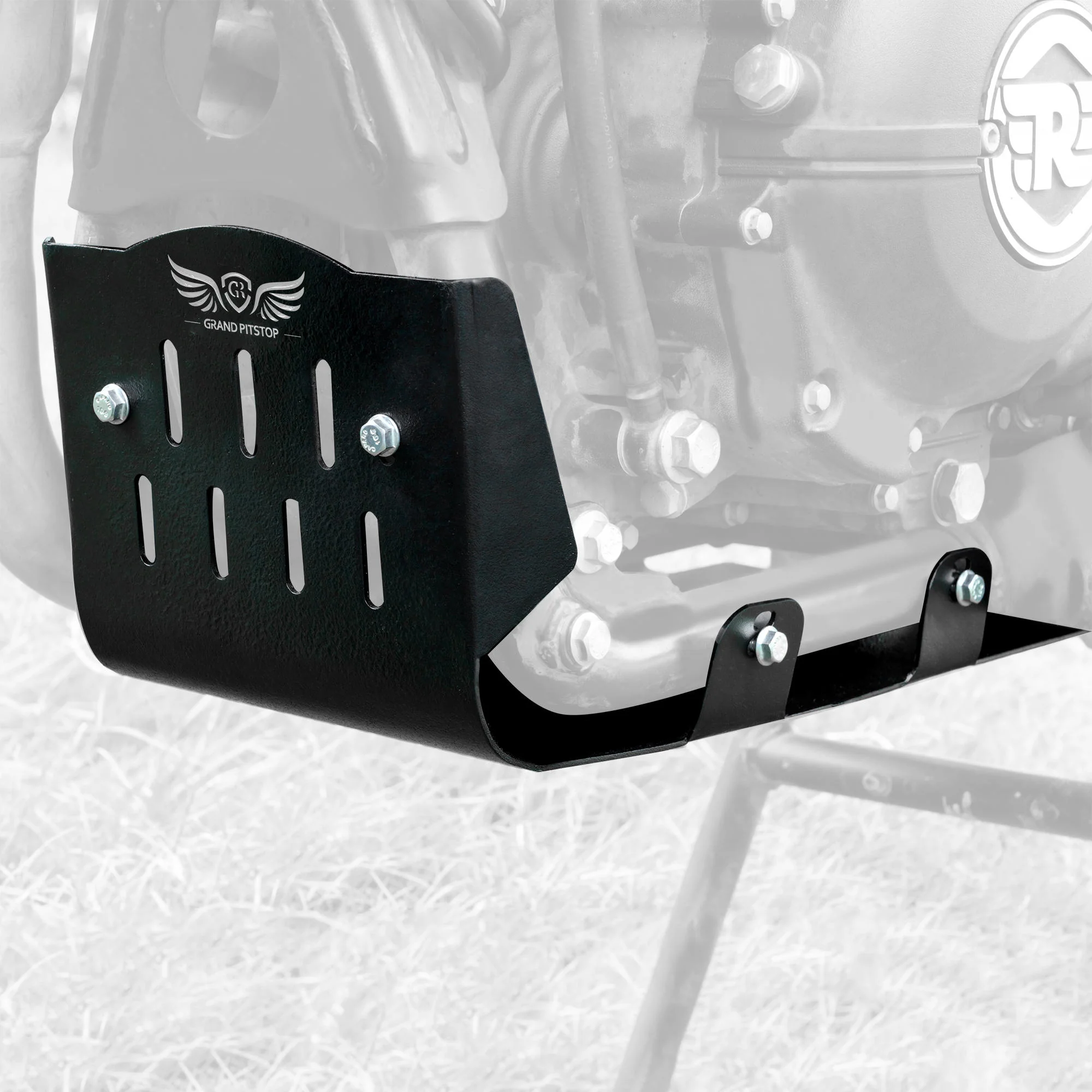 Aluminium Sumpguard For Royal Enfield Himalayan - BS6 Model (2020-2021) - Black - Image 3