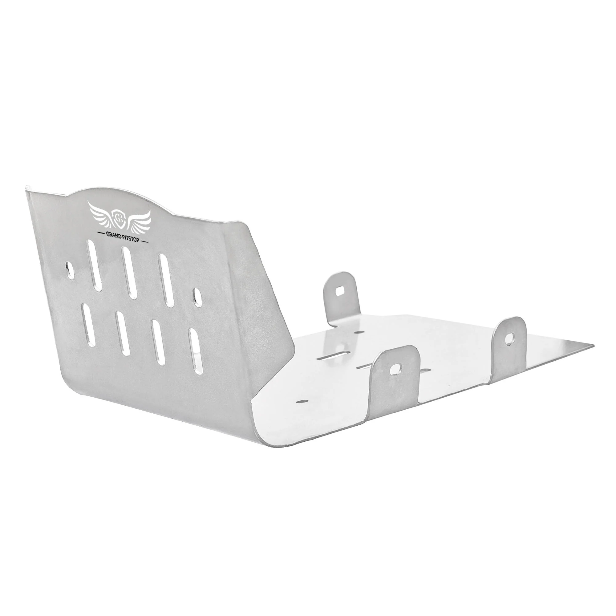 ALUMINIUM SUMPGUARD for Royal Enfield SCRAM 411 - Silver - Image 4