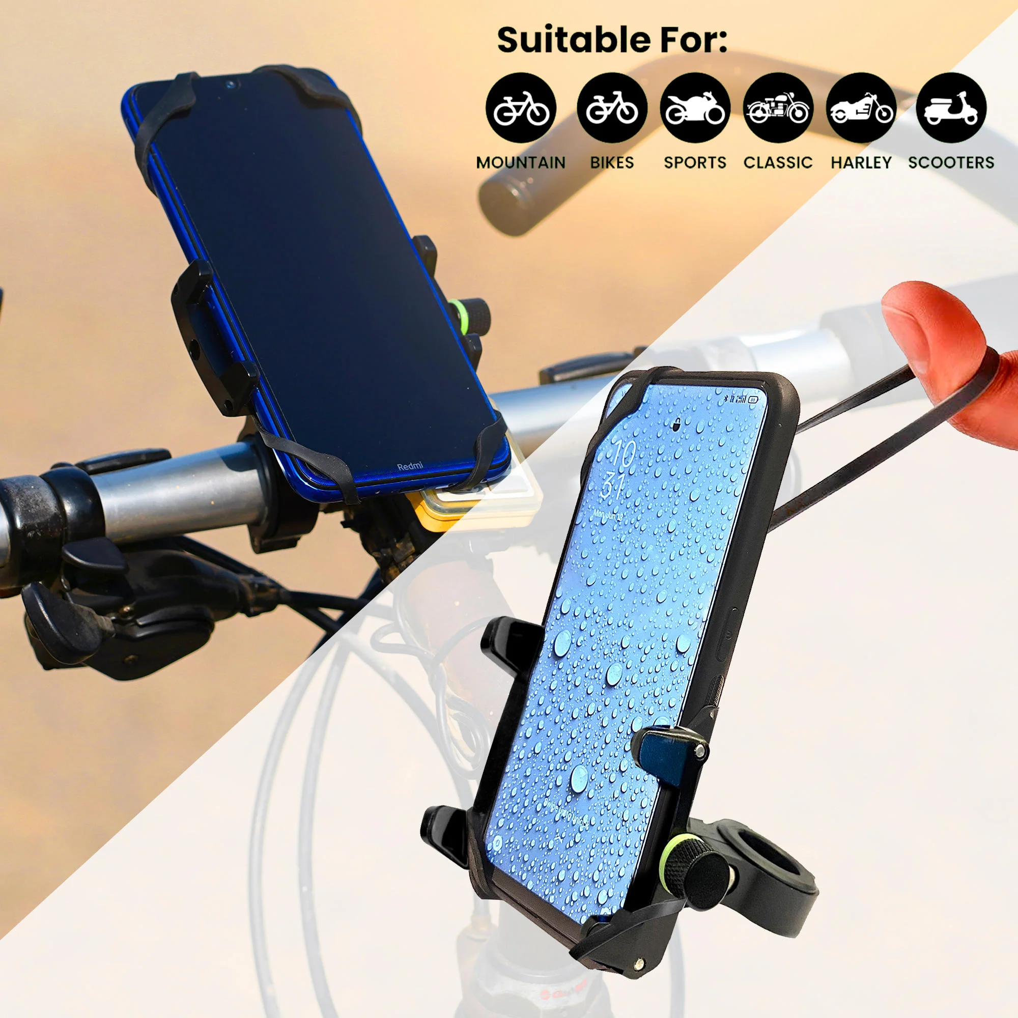 Claw Grip Aluminium Mobile Holder Mount - Black - Image 5