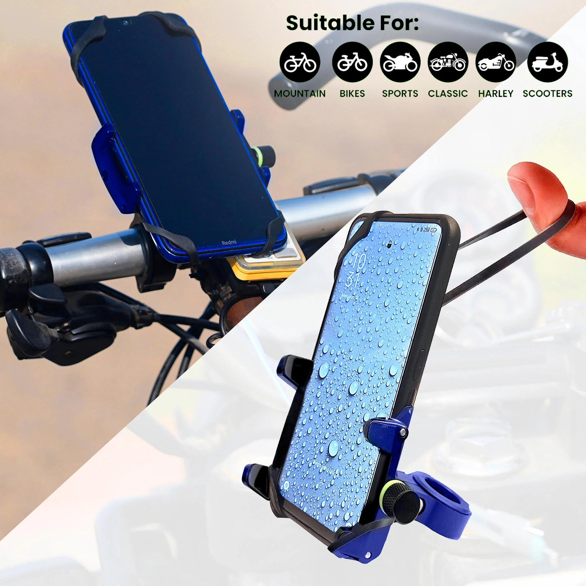 Claw Grip Aluminium Mobile Holder Mount - Blue - Image 5