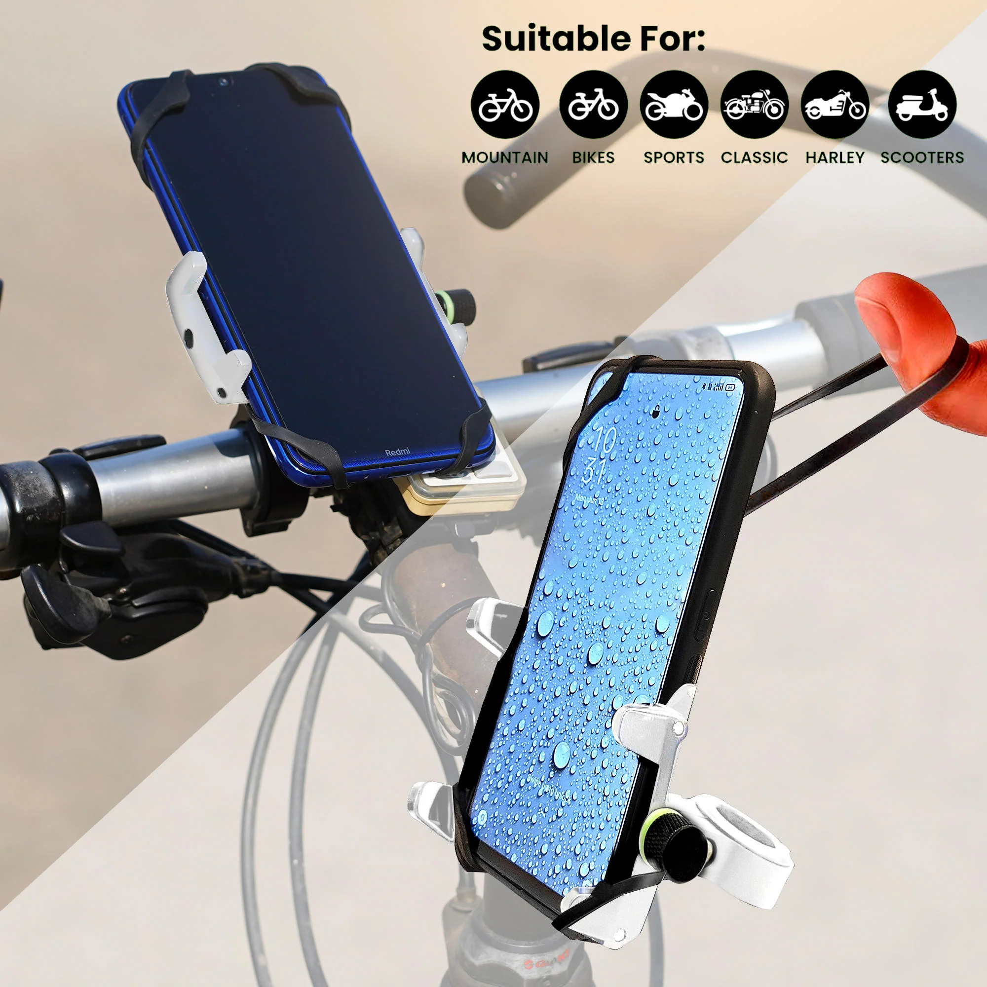 Claw Grip Aluminium Mobile Holder Mount - Silver - Image 5