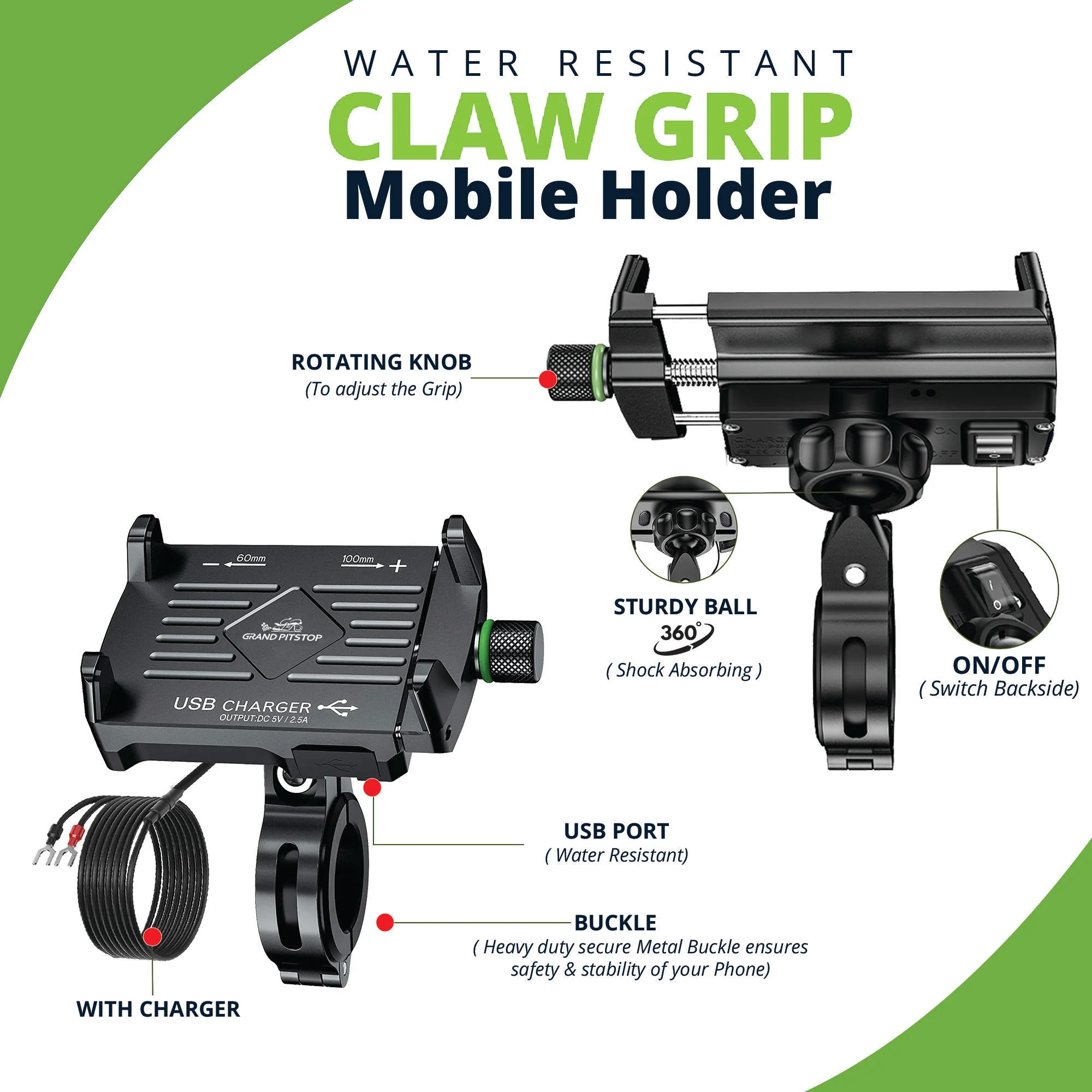 Combo - Claw Grip Mobile Holder & Strap - Image 5