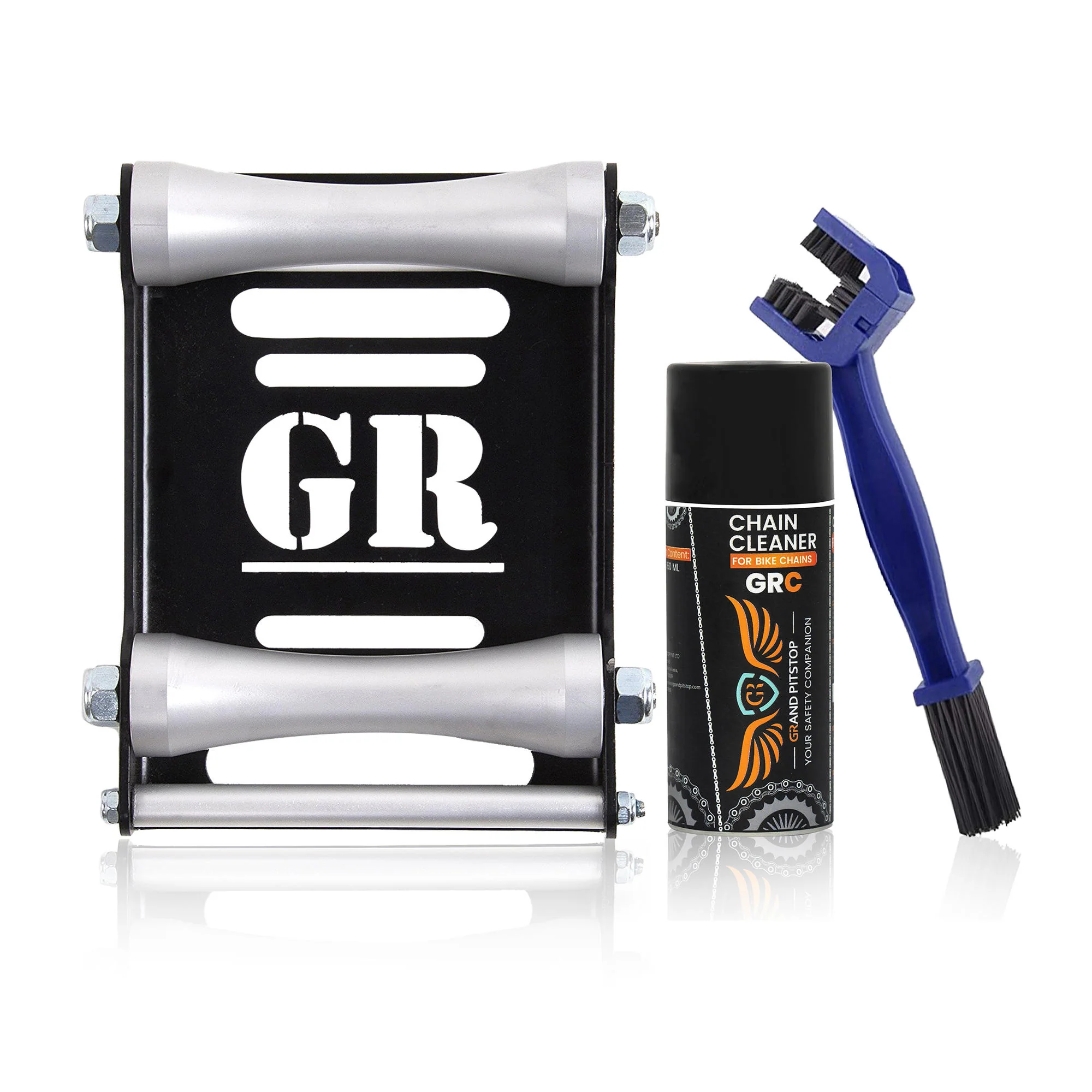 Combo of Chain Cleaning Brush & GR Chain Cleaner-160ml & GRoller Large