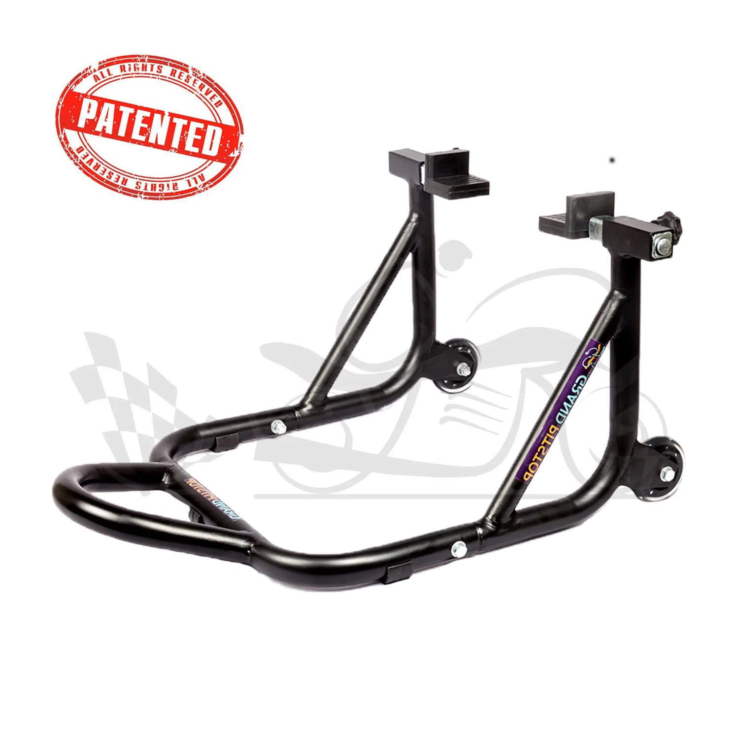 Combo of Chain Cleaning Brush & GR Chain Cleaner-500ml & Dismantlable Paddock Stand - Black - Image 3