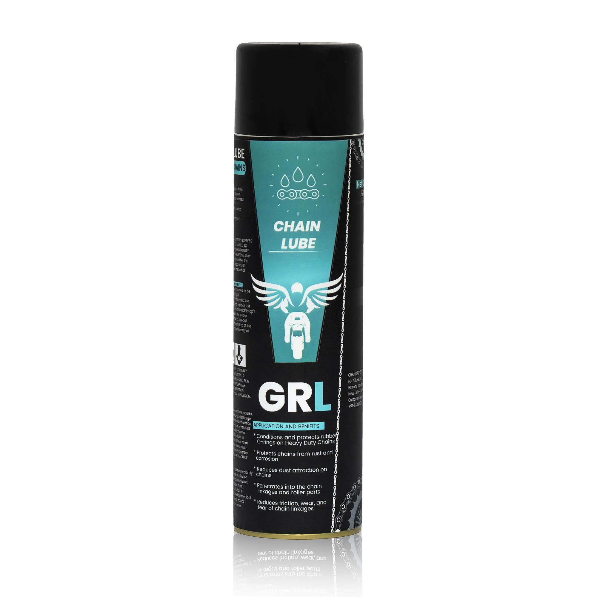 Combo of GR Chain Cleaner-500ml & GR Chain Lube-500ml & GRoller Small - Image 5