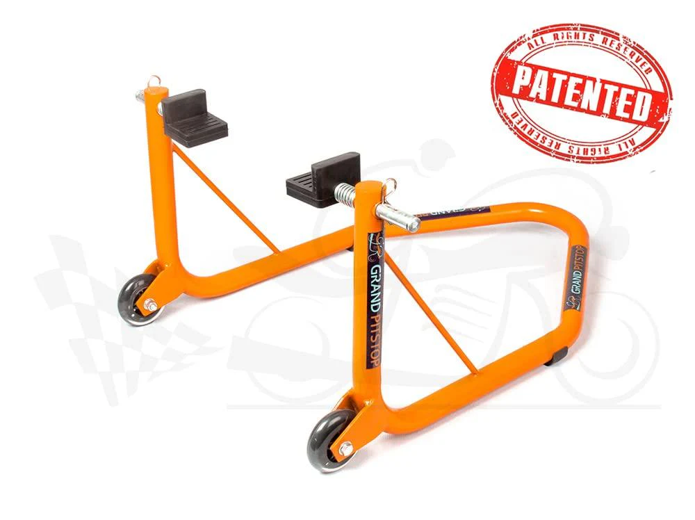 Combo of GR Chain Cleaner-500ml & GR Chain Lube-500ml & Non-Dismantlable Universal Paddock Stand - Orange - Image 4