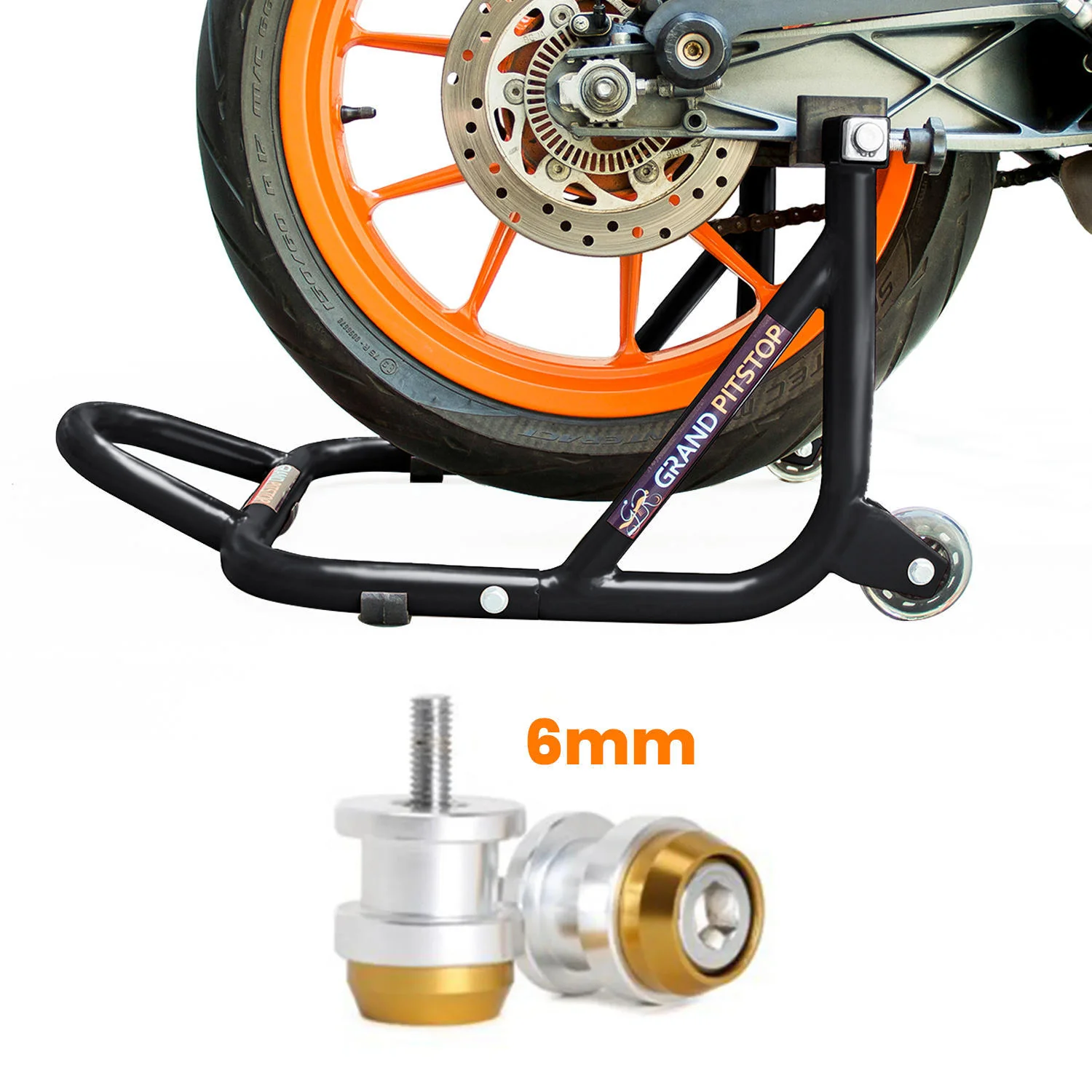 Combo - Dismantlable Paddock Stand (Black) & Swingarm Spools/Bobbins