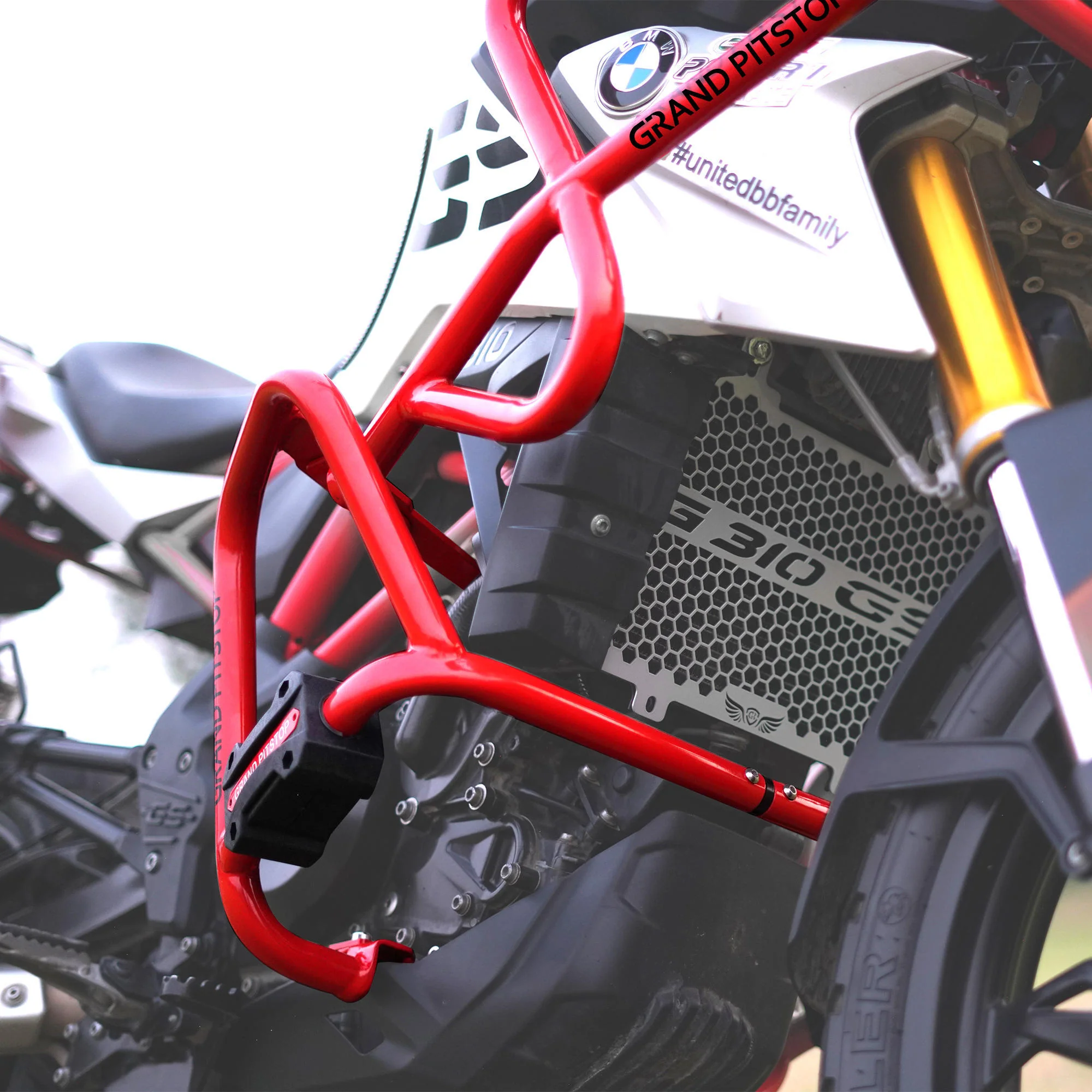 Crash Guard for BMW G 310 GS - Red - Image 4