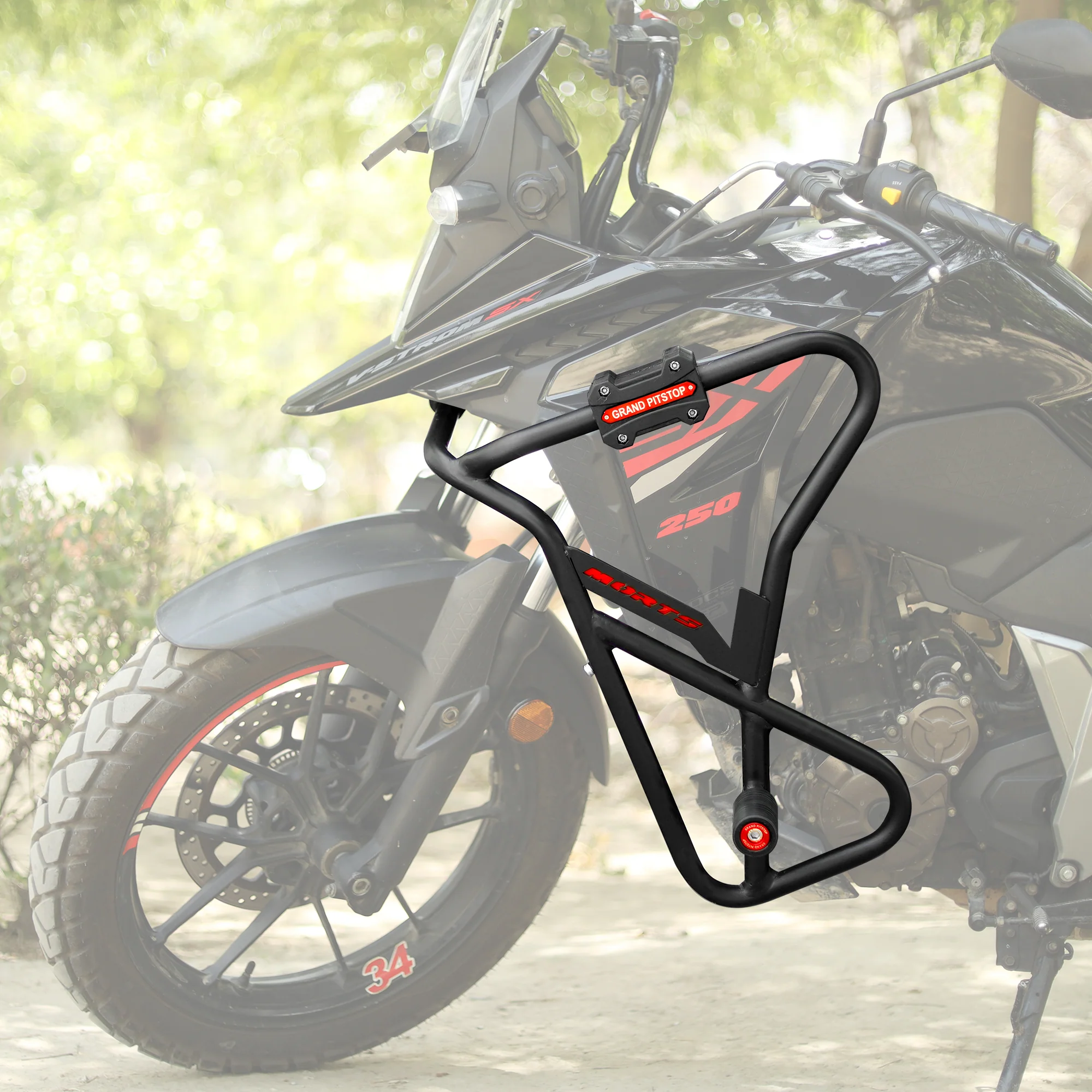 Crash Guard (Pair) for Suzuki V-Strom - Black - Image 6
