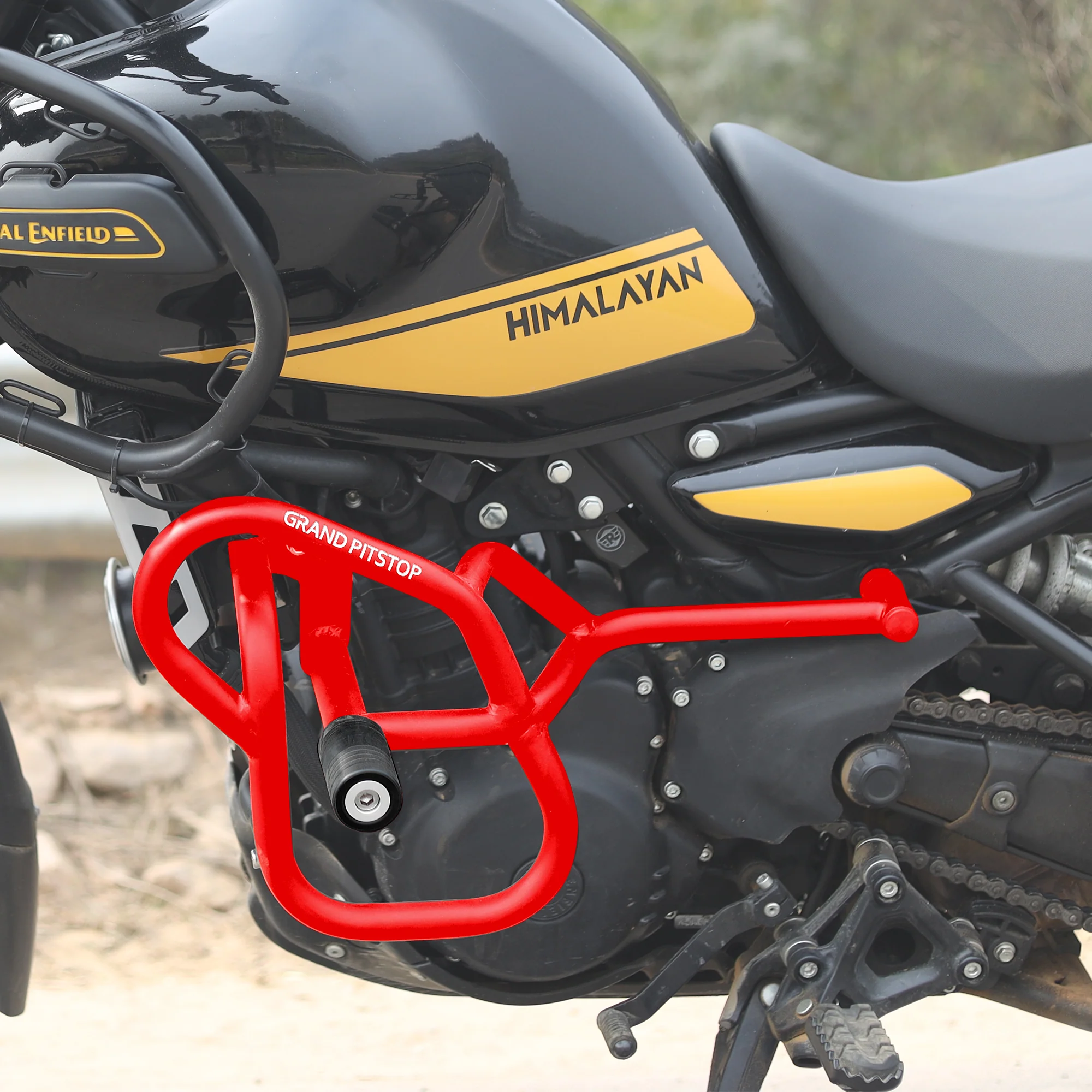 Crash Guard (Pair) for Royal Enfield Himalayan 450 - Red - Image 2