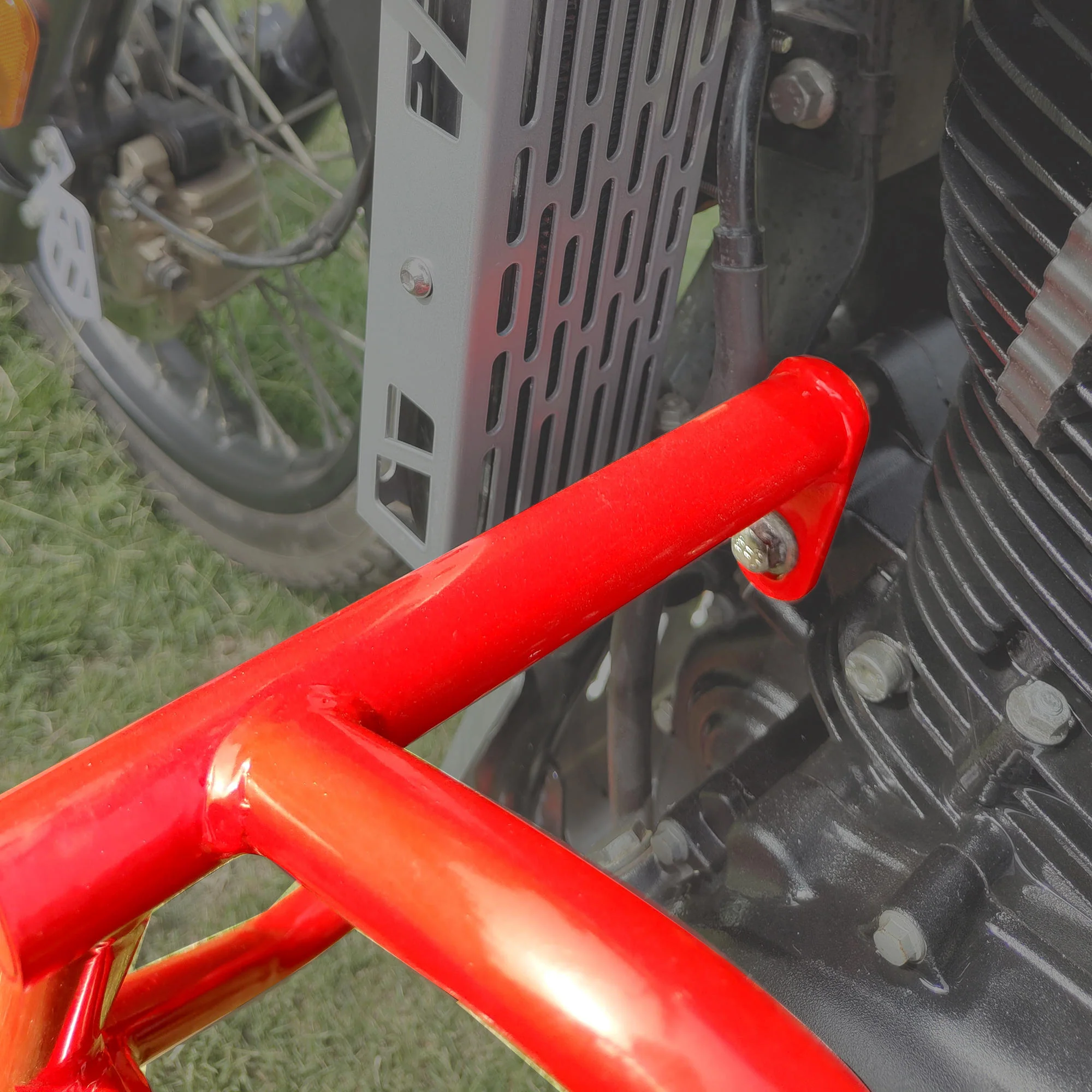 Crash Guard (Pair) for Royal Enfield Scram 411 - Red - Image 5