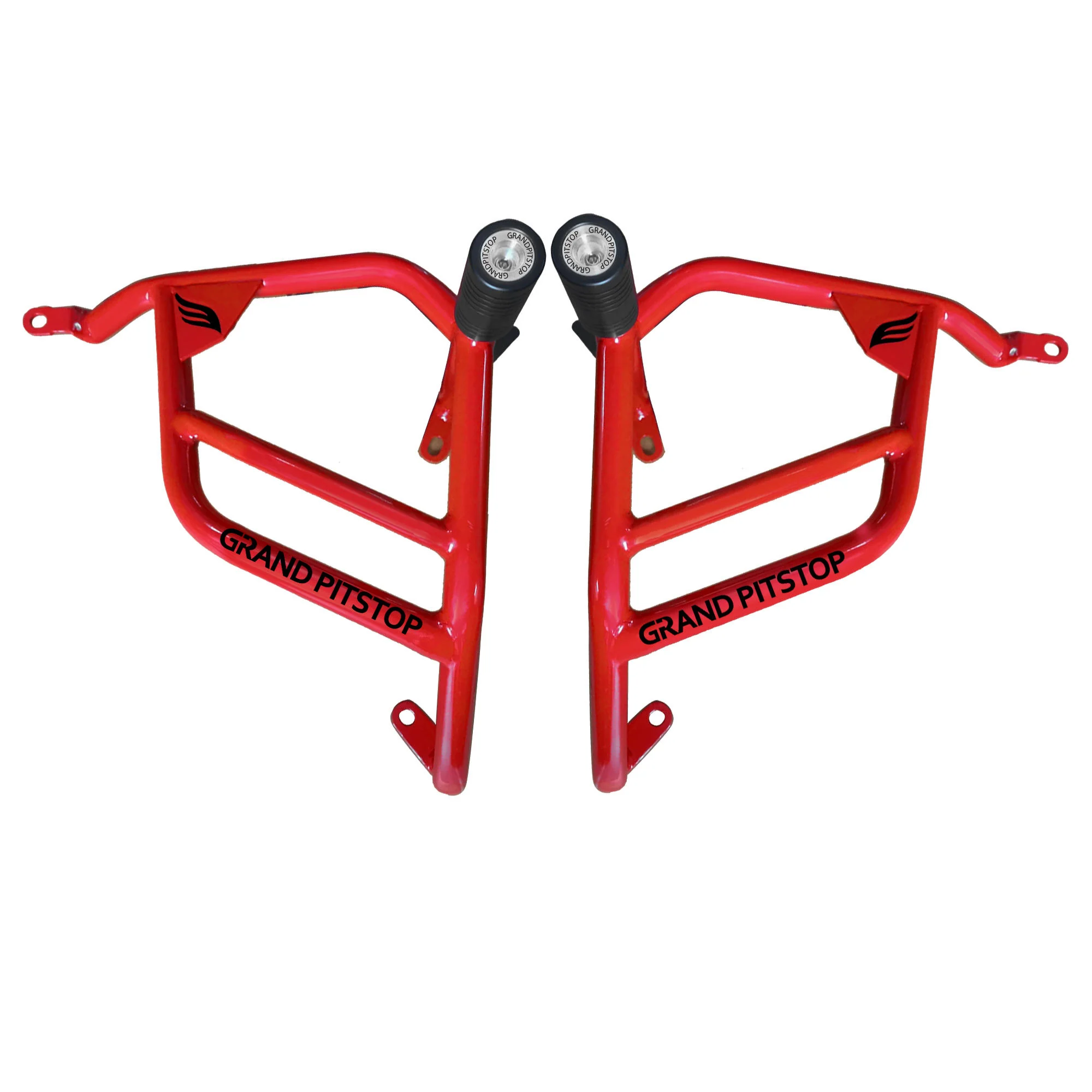 Crash Guard With Slider For Royal Enfield Himalayan - Red - Image 4