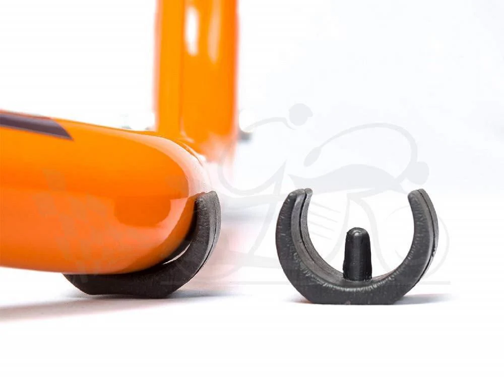 Dismantlable Rear Paddock Stand With Skate Wheels for KTM Bikes (upto 450 kg) - Orange - Image 6