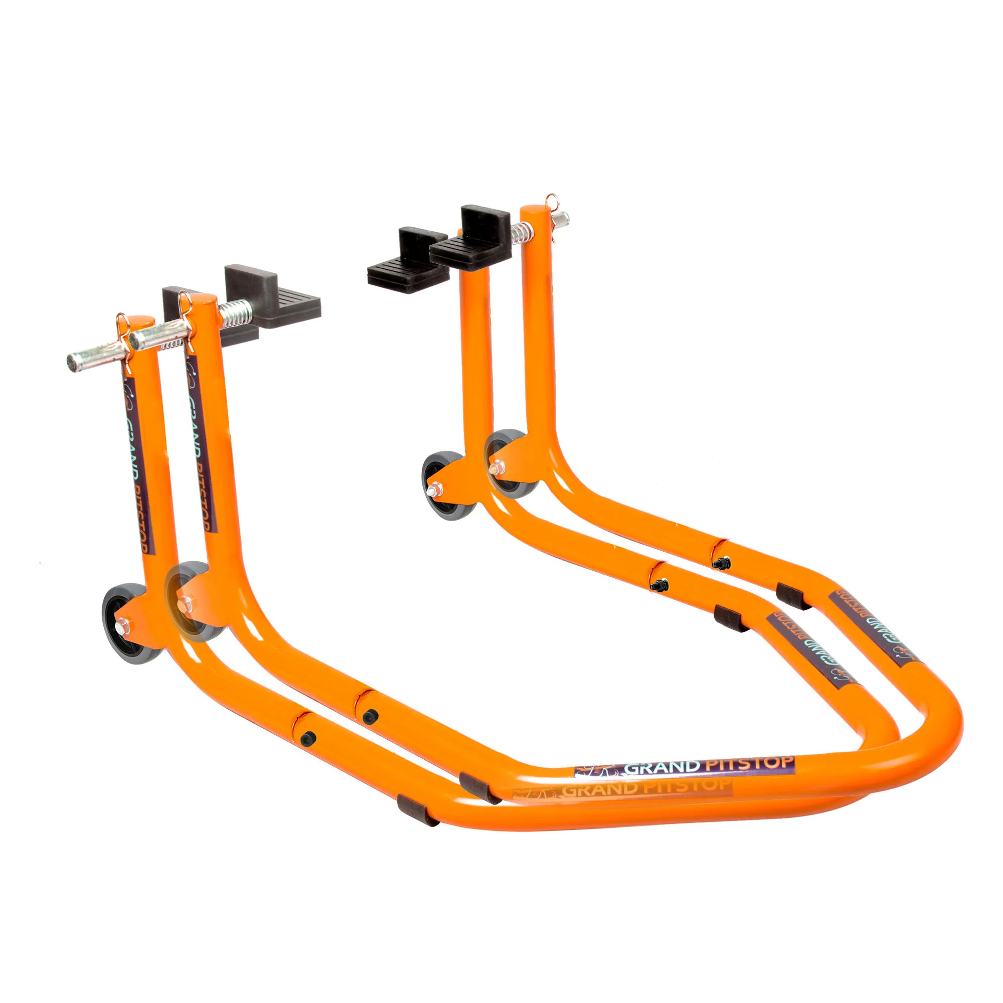 Dismantlable Rear Paddock Without Skate Wheels (upto 185 kg) - Orange - Image 6