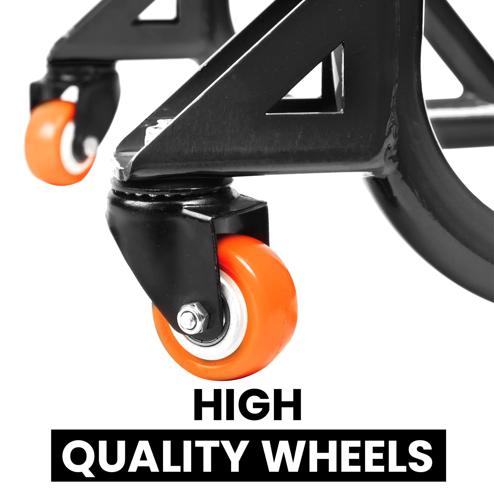 Dismantlable Rear Paddock Stand With 360 Rotation & Skate Wheels (Bike Wt upto: 280 kgs) - Black - Image 5