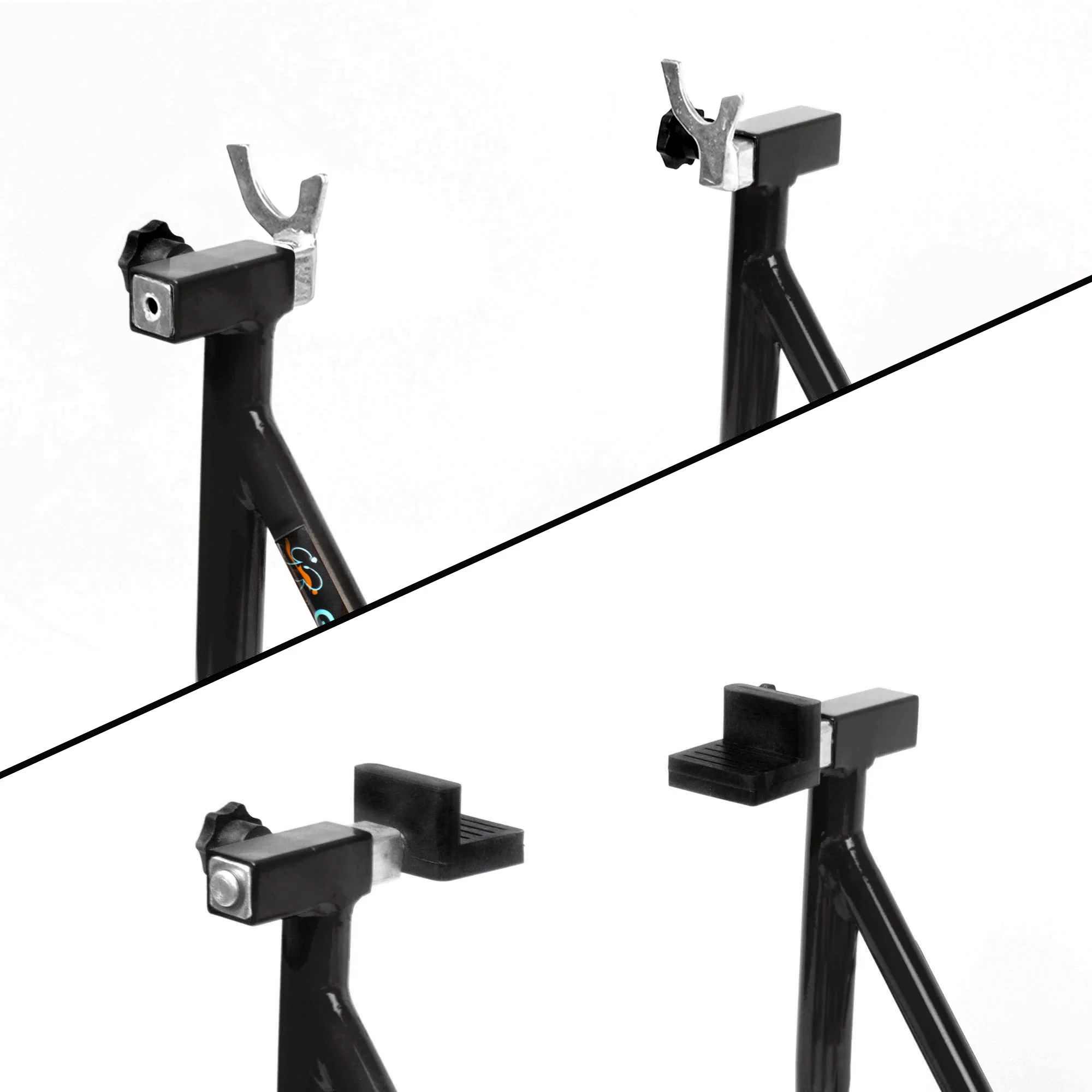 Dismantlable Rear Paddock Stand With 360 Rotation & Skate Wheels (Bike Wt upto: 280 kgs) - Black - Image 9