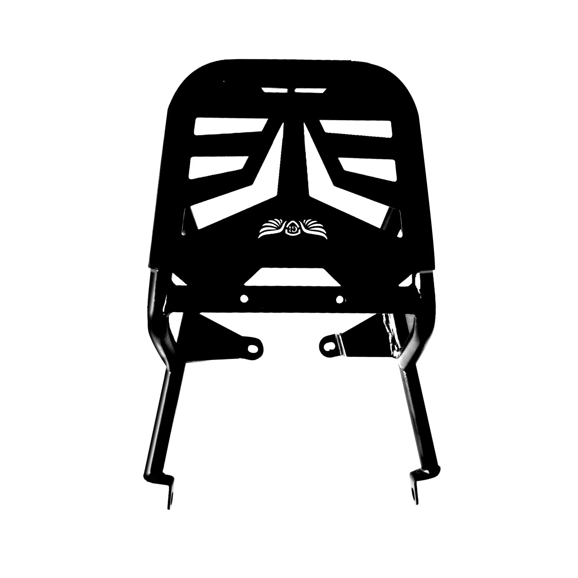 Extended Top Rack Carrier With Plate for Royal Enfield Himalayan (Compatible with Pillion Seat Backrest) - Black - Image 3