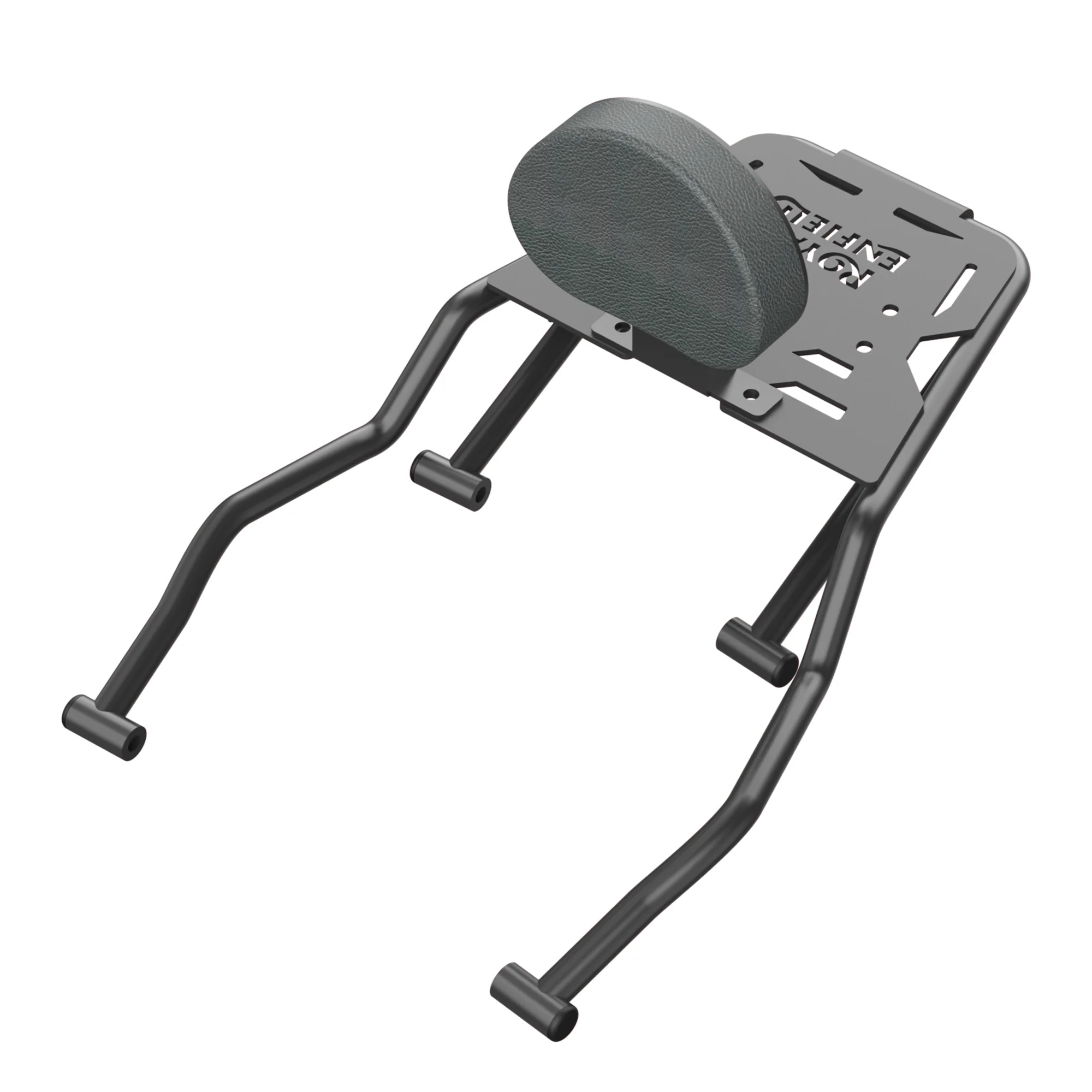 Extended Top Rack Carrier With Backrest for Royal Enfield Guerrilla 450 - Black - Image 8