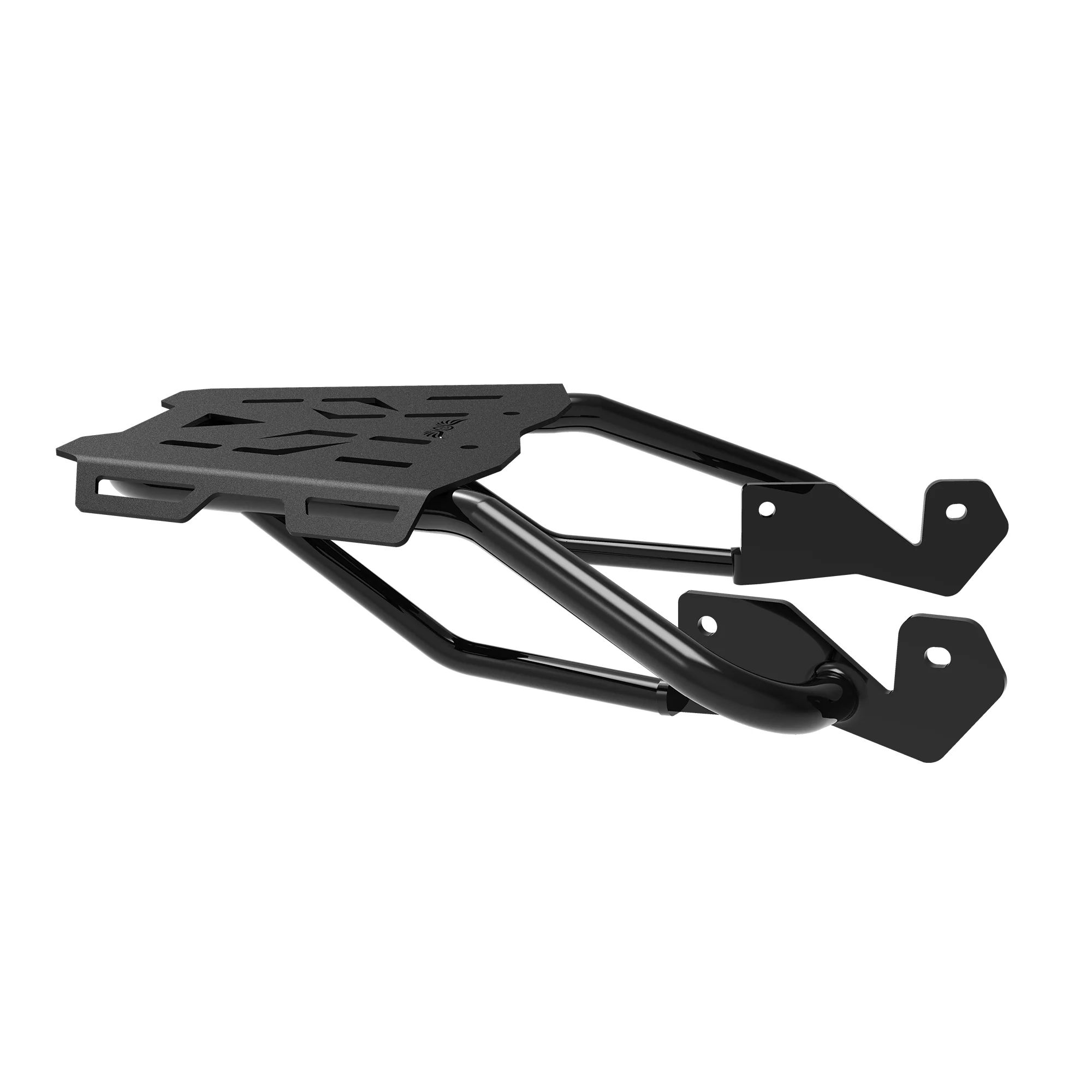 Extended Top Rack with Plate for KTM 200 Duke Gen 2 - Black - Image 4