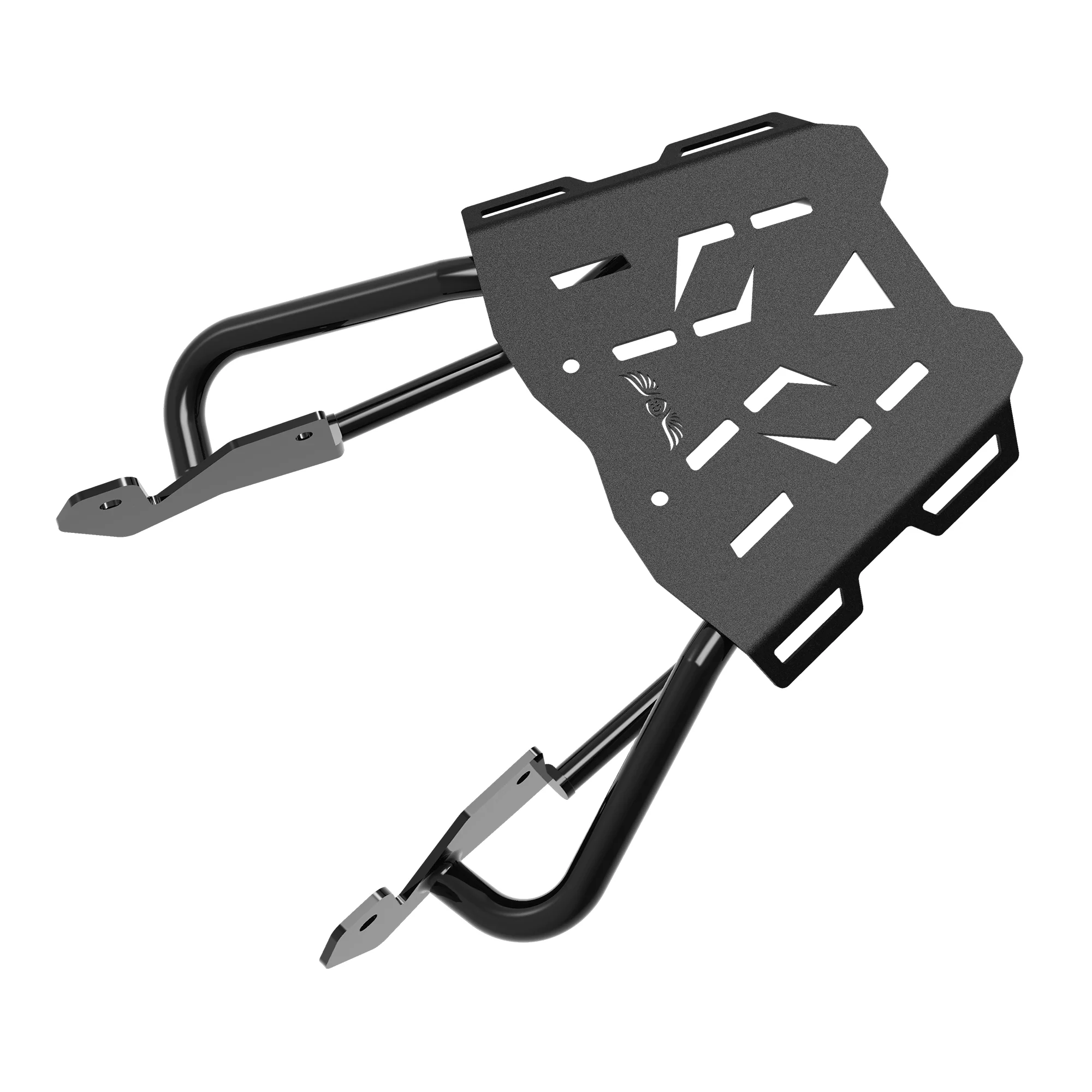 Extended Top Rack with Plate for KTM 200 Duke Gen 2 - Black - Image 5