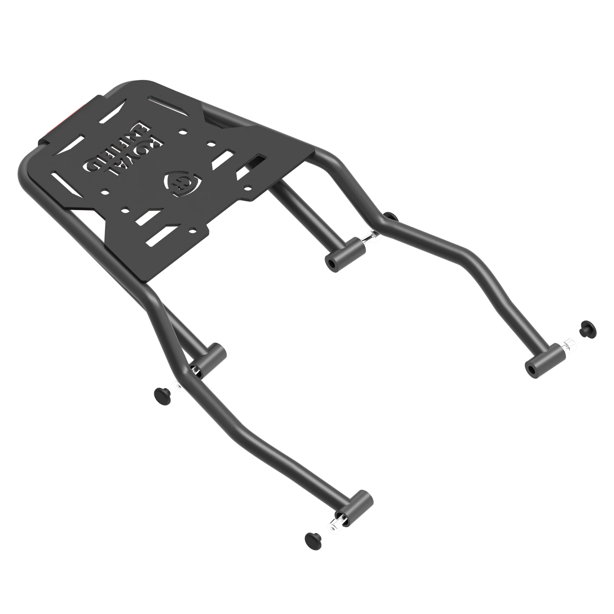 Extended Top Rack with Plate for Royal Enfield Guerrilla 450 - Black - Image 3