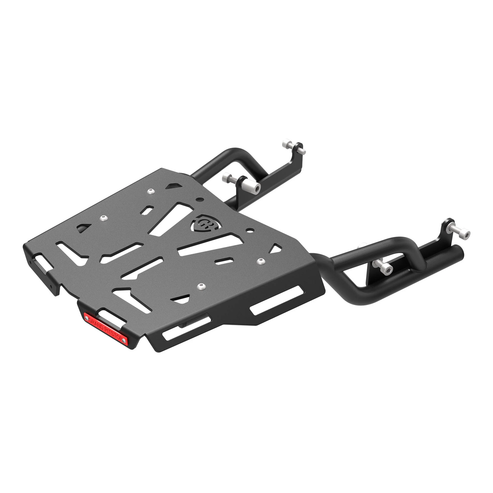 Extended Top Rack with Plate for Triumph Speed 400 - Black - Image 5