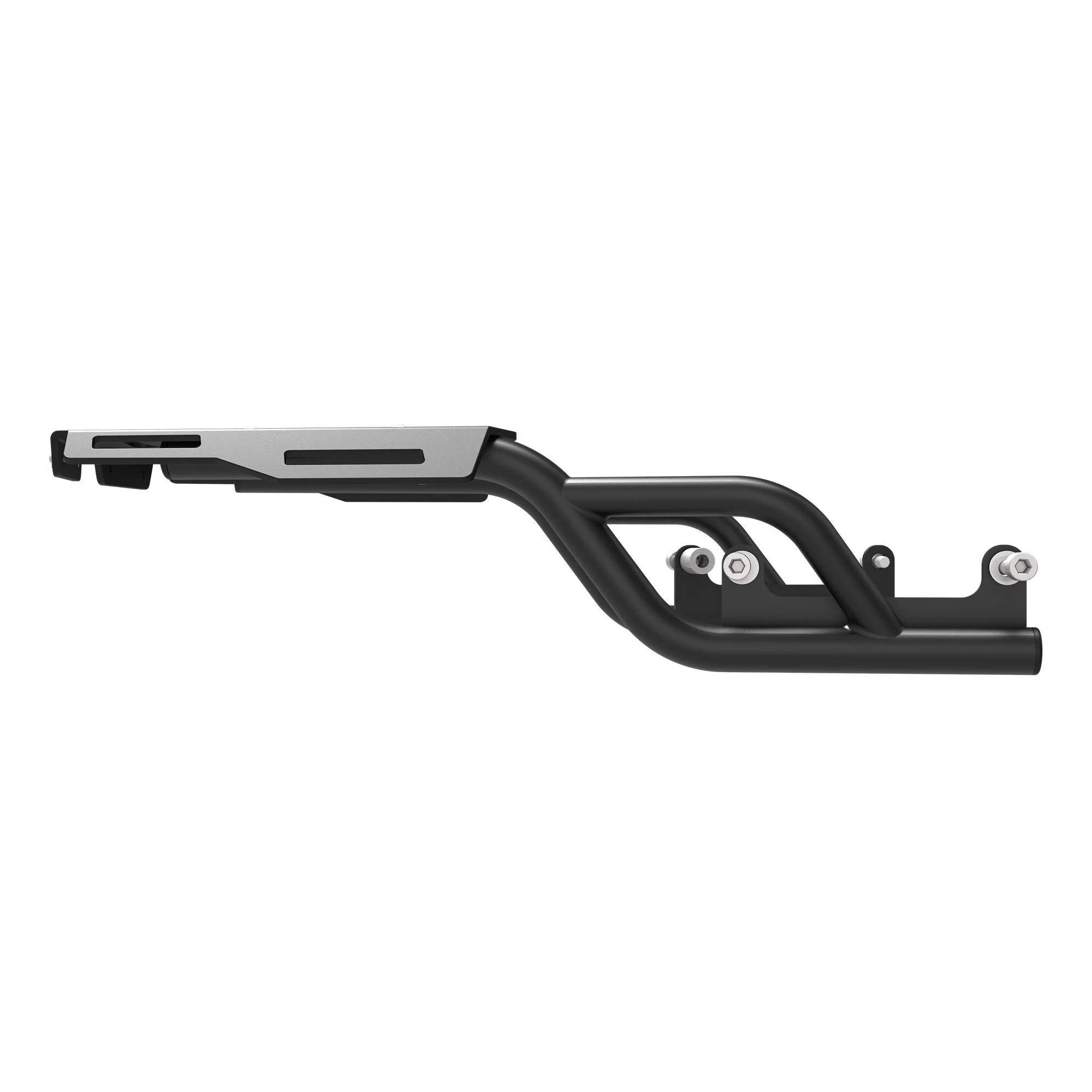Extended Top Rack with Plate for Triumph Speed 400 - Black - Image 7