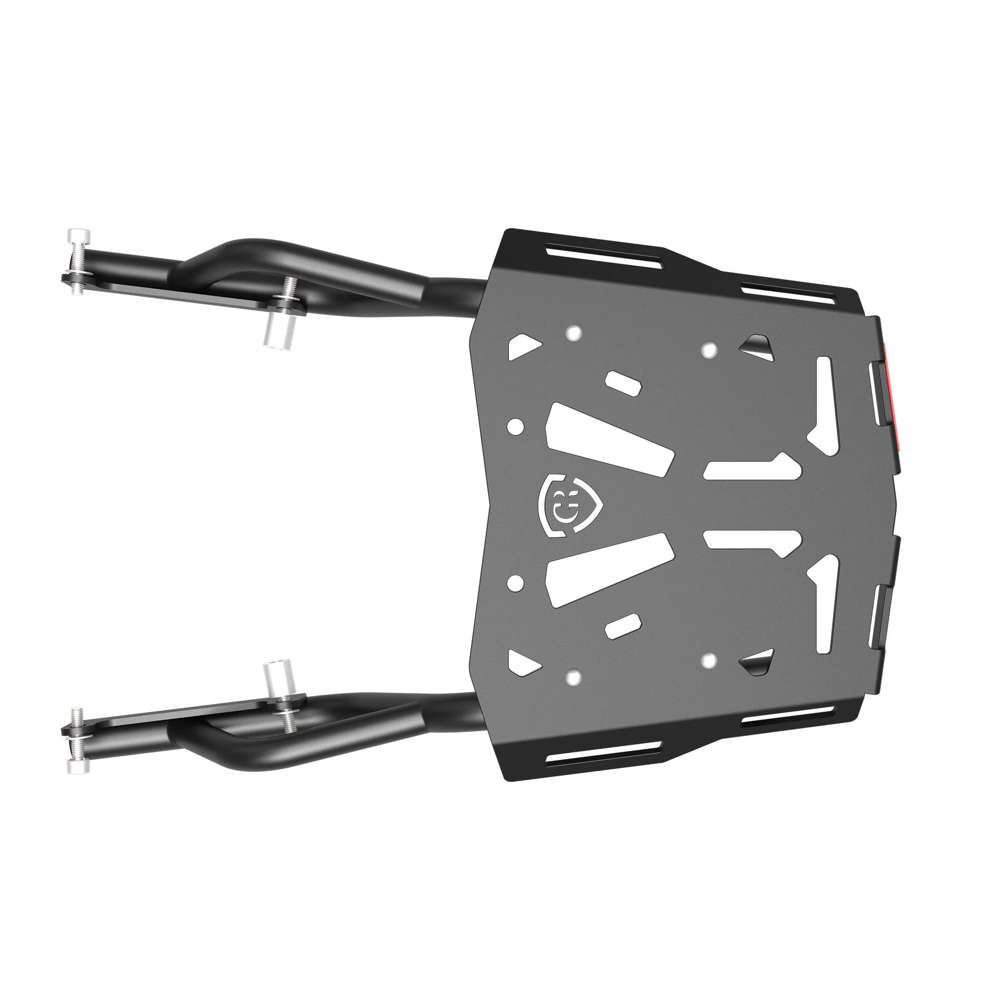 Extended Top Rack with Plate for Triumph Speed 400 - Black - Image 8