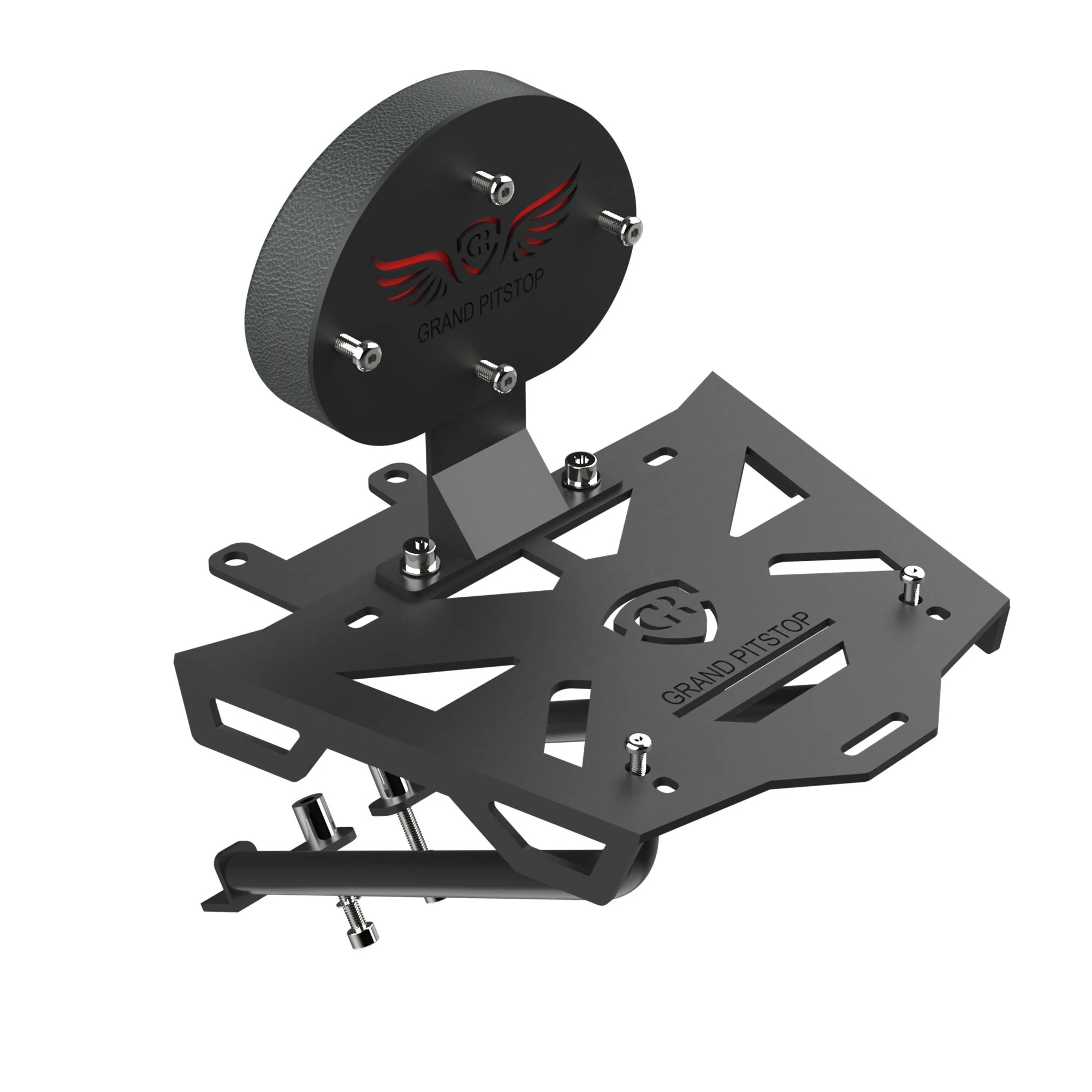 Extended Top Rack without backrest for TVS Apache 160/200 - Black (Backrest not include) - Image 2