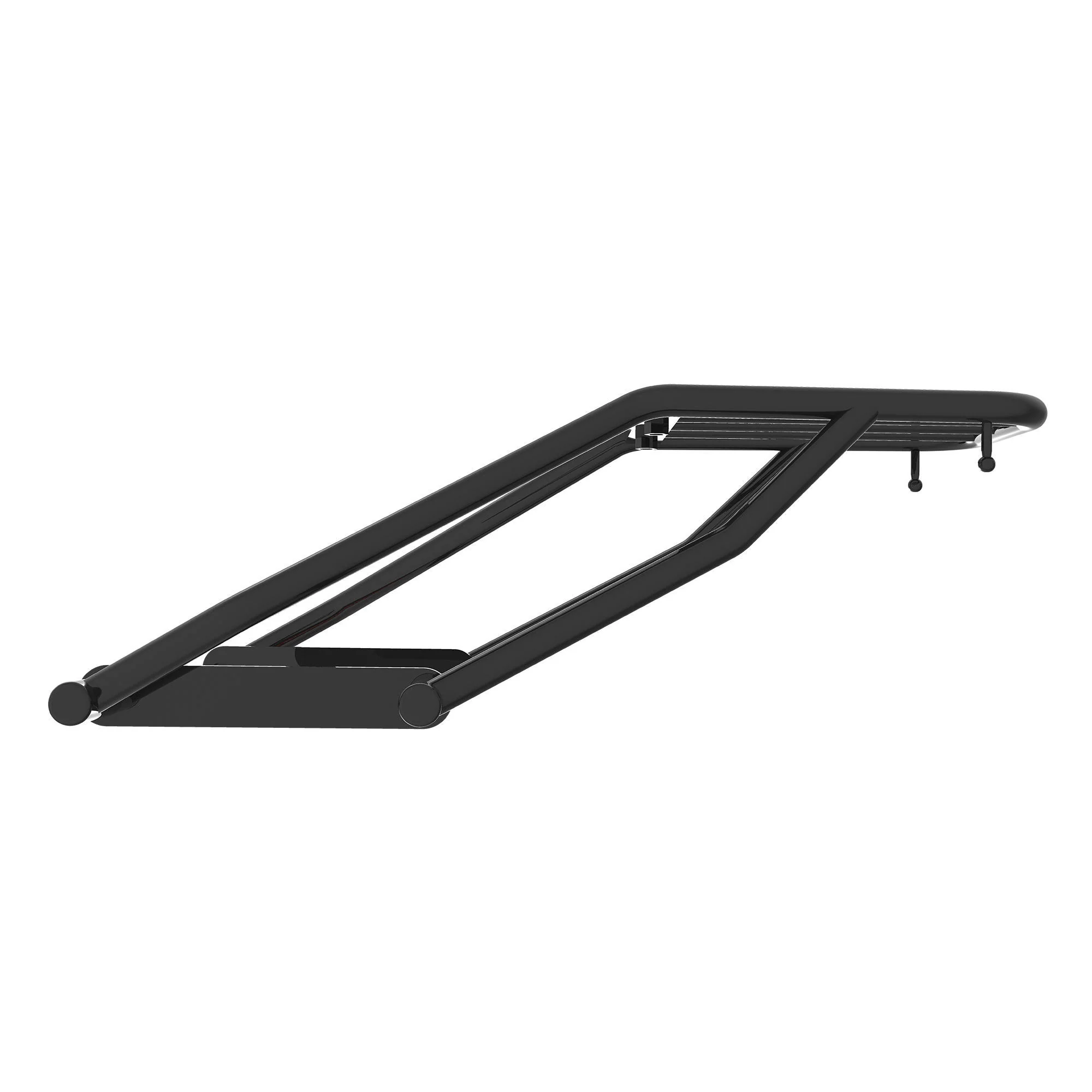Extended Top Rack with Plate for Harley-Davidson X 440 - Black - Image 8