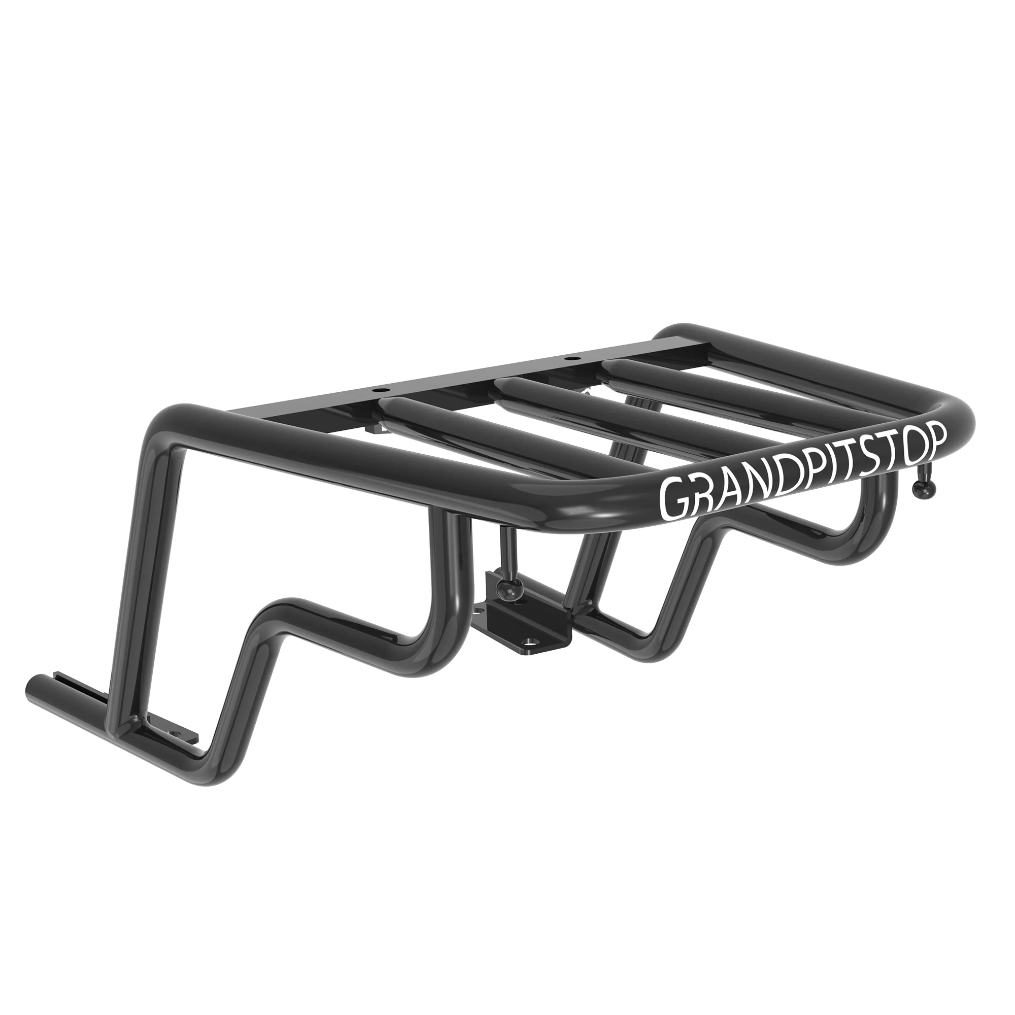 Extended Top Rack Carrier Without Plate for Royal Enfield Continental GT - Black - Image 3