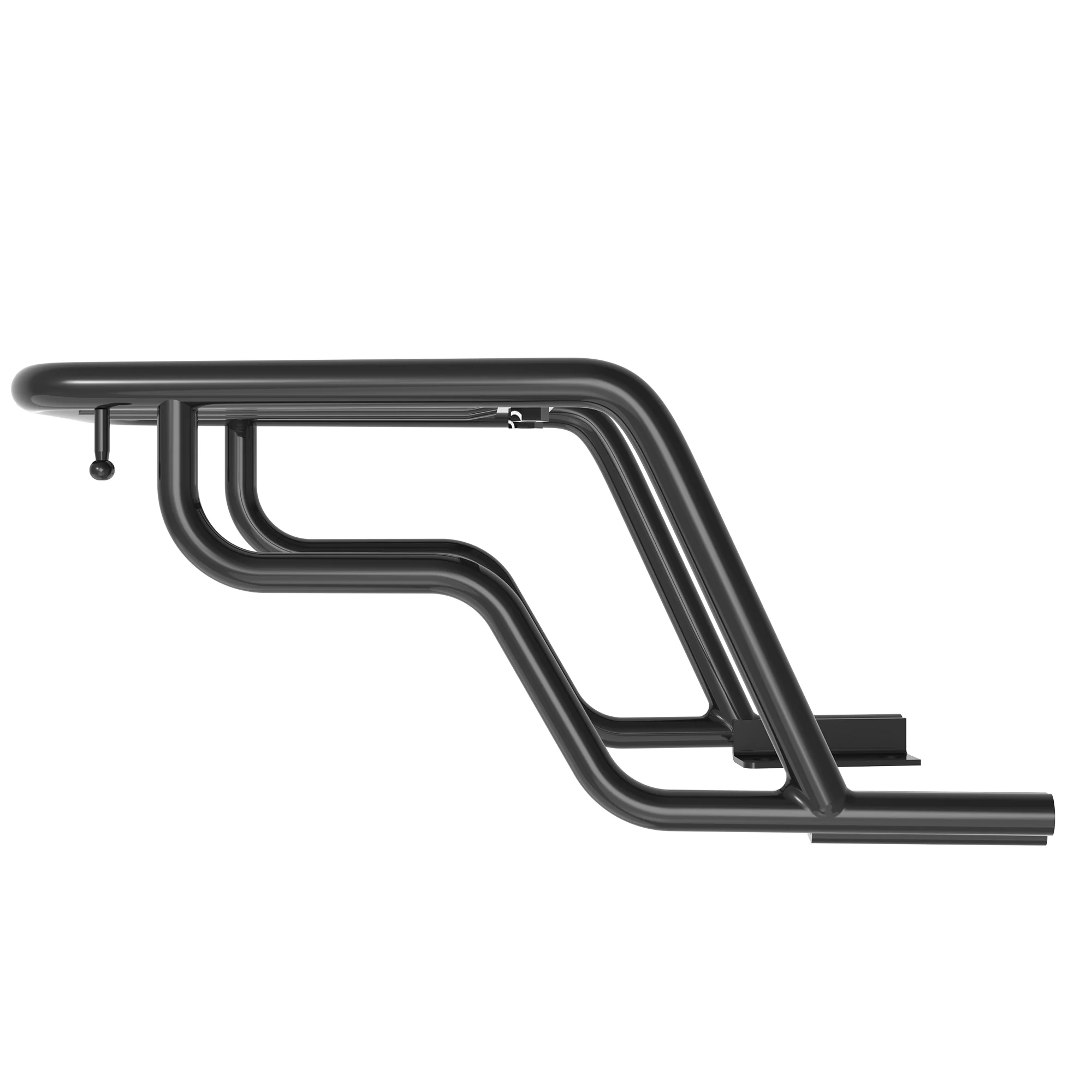 Extended Top Rack Carrier Without Plate for Royal Enfield Continental GT - Black - Image 4