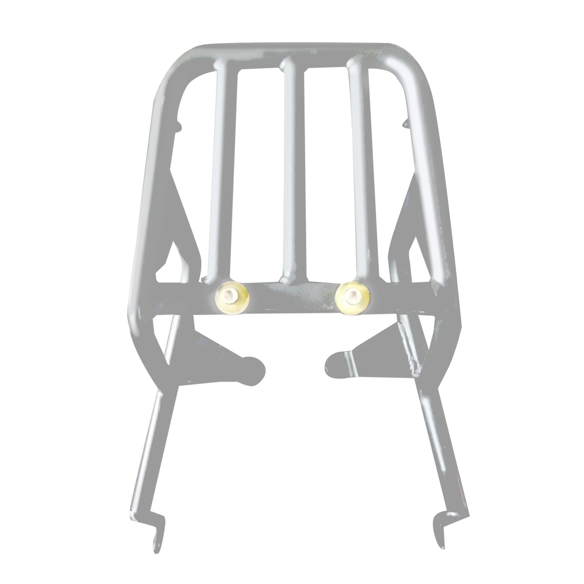 Extended Top Rack Without Plate for Royal Enfield Scram 411 - Silver - Image 4