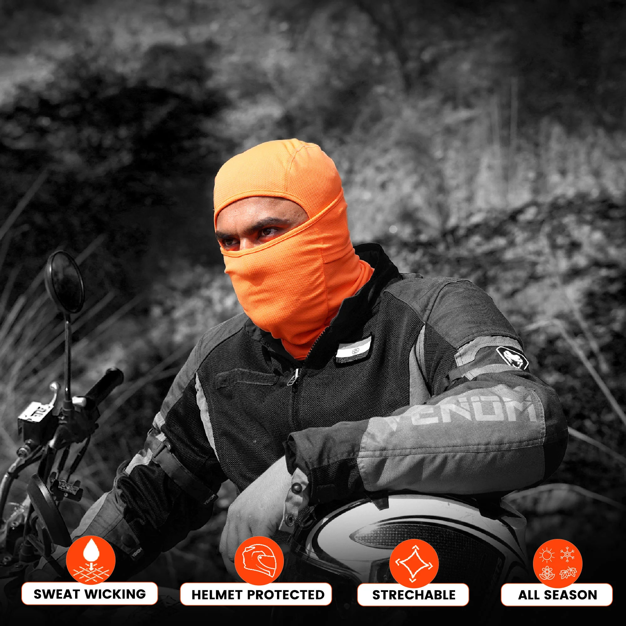 Face Mask Black + Face Mask Orange - Image 5