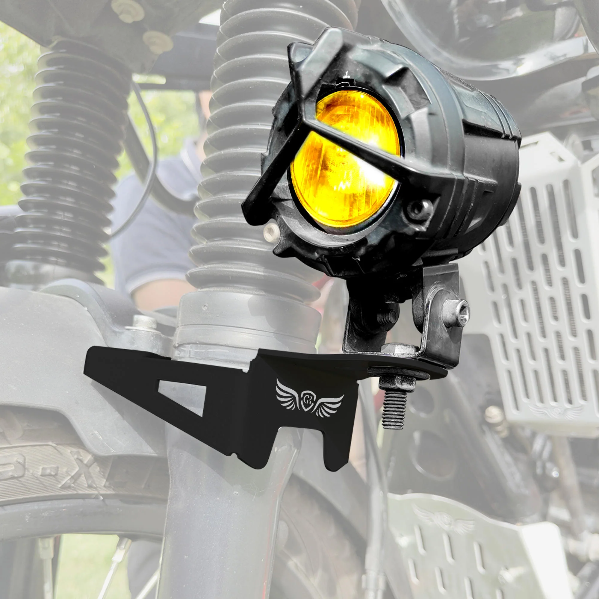 Fog Light Mount for Hero Xpulse 200 and Xpulse 400 - Black - Image 5