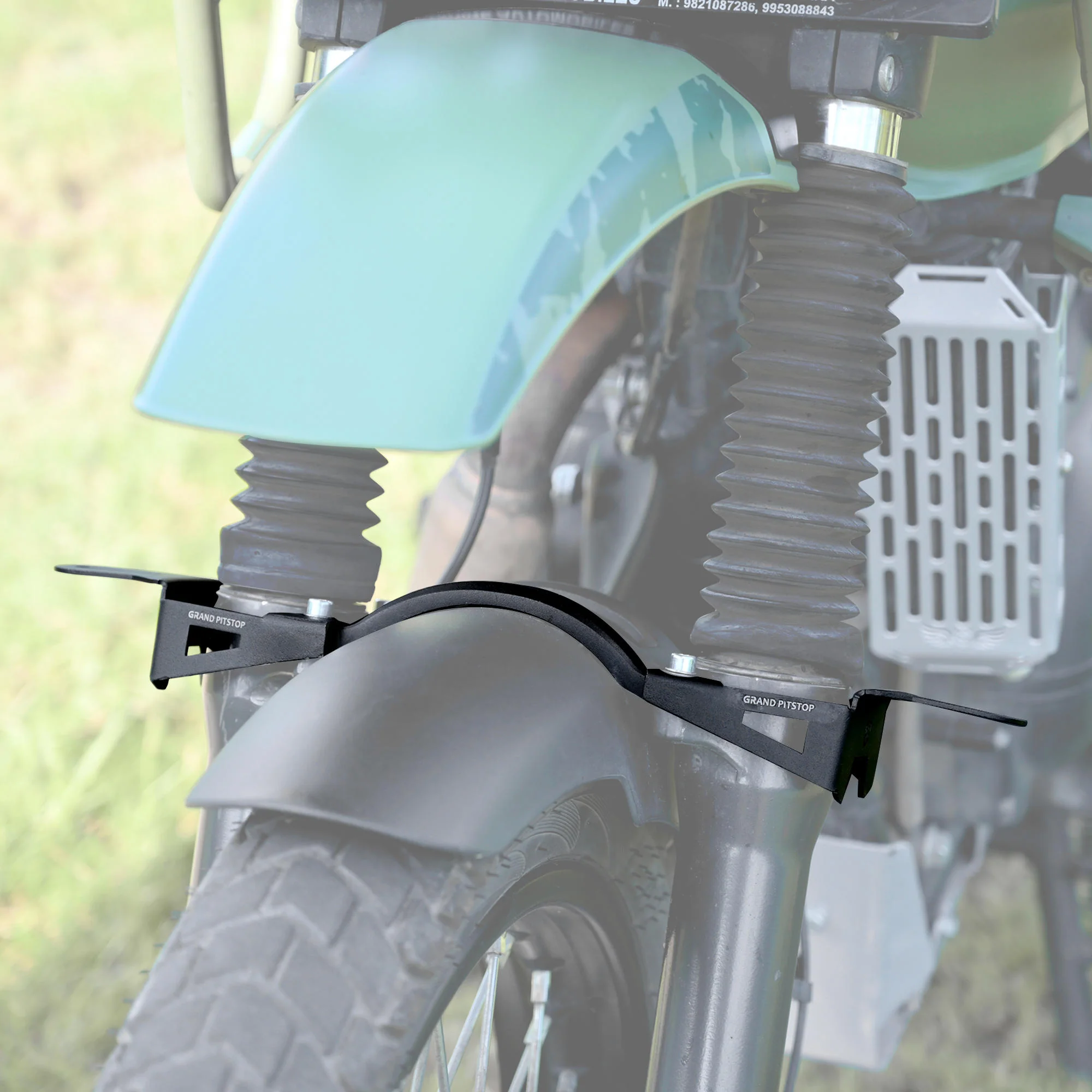 Fog Light Mount for Royal Enfield Himalayan BS4-BS6 Model (2020-21) - Black - Image 3