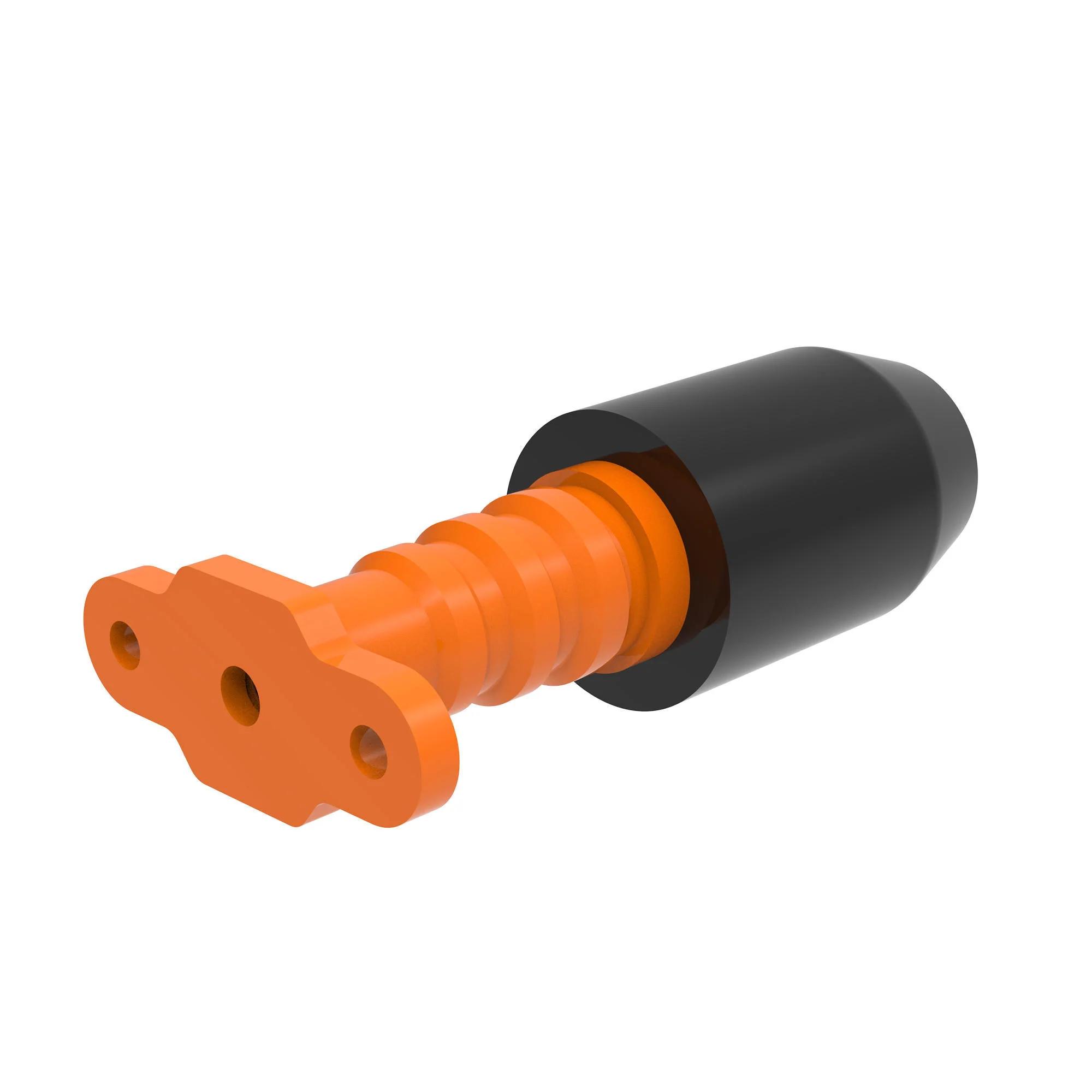 Frame Slider for KTM DUKE 390/250 Gen 3 - Black & Orange - Image 4
