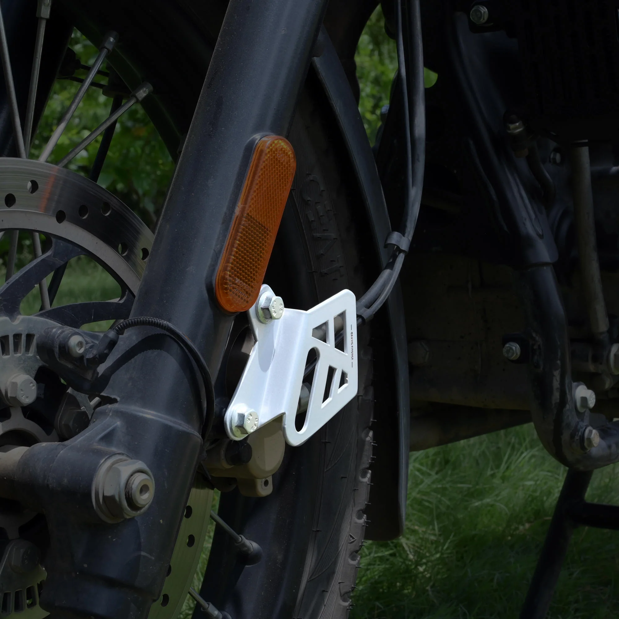 Front Brake Caliper Cover for Royal Enfield Himalayan BS6 Model (2020-21) - Silver - Image 3