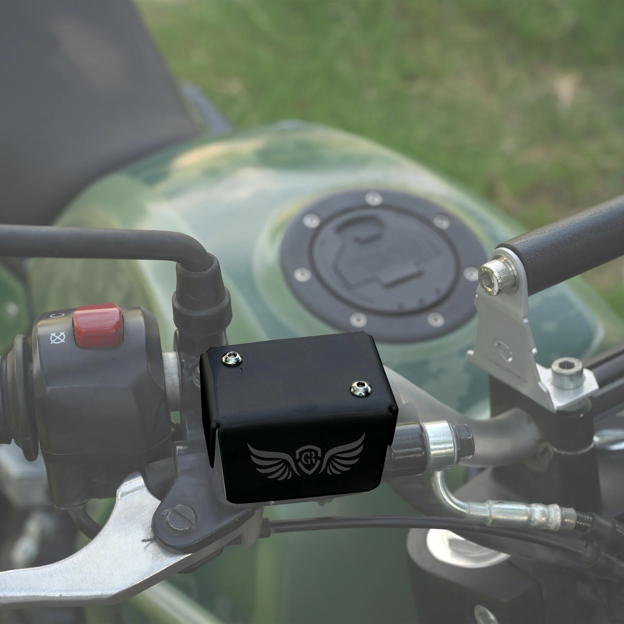 Front Fluid Reservoir Cap for Royal Enfield Himalayan BS4-BS6 Model (2019-21) - Black - Image 7