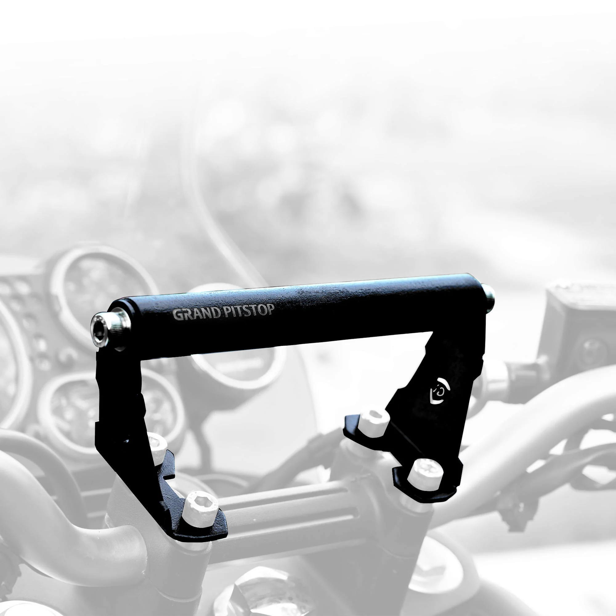 GPS Mount for Royal Enfield Scram 411 - Black - Image 2