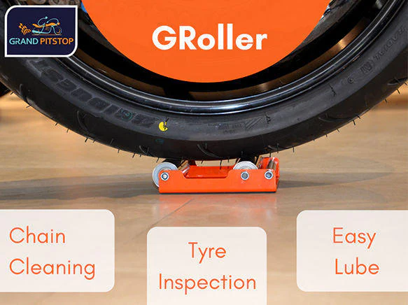 Combo of Medium GRoller & Chain Cleaning Brush - Image 4