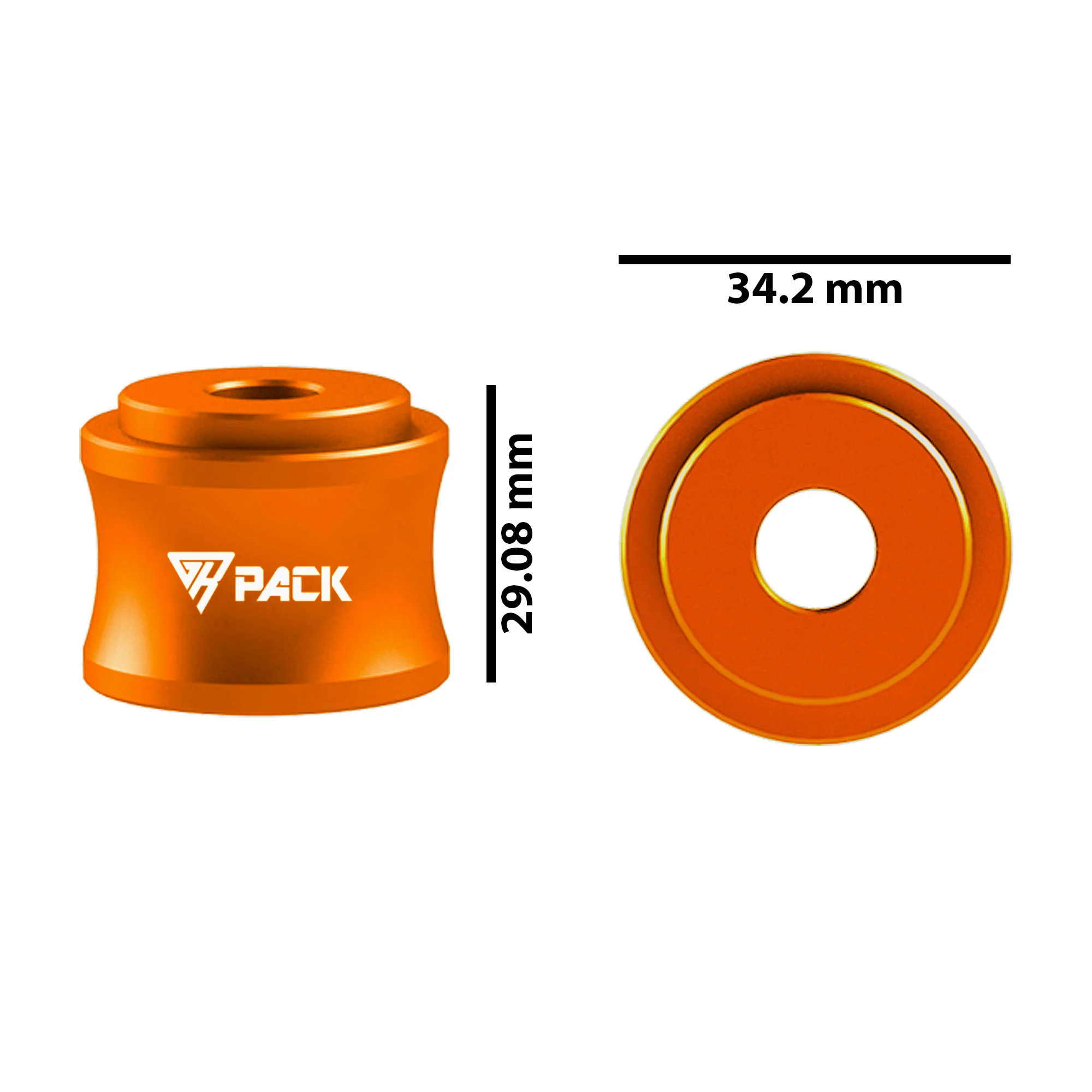 Handlebar Risers for KTM Duke 125/200/250/390 - Orange - Image 3