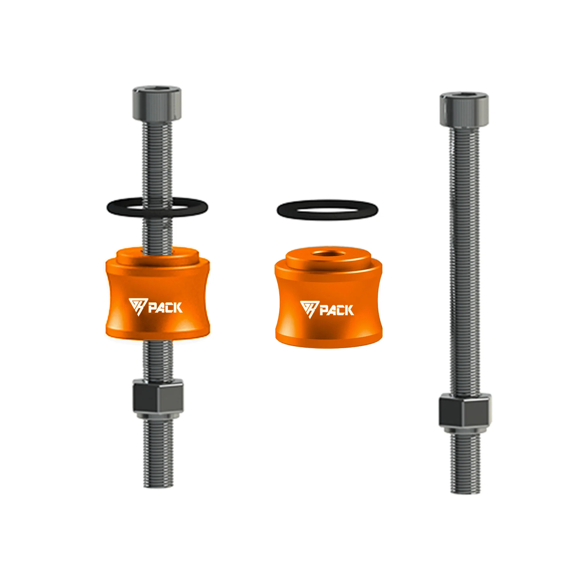 Handlebar Risers for KTM Duke 125/200/250/390 - Orange - Image 4