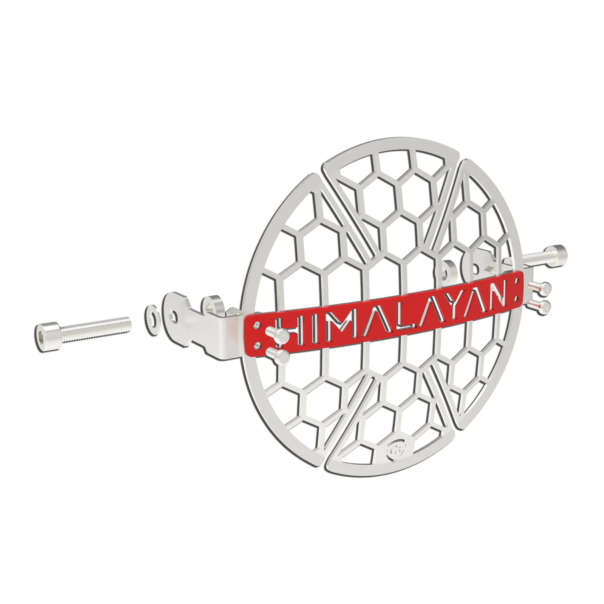 Headlight Grill for Royal Enfield Himalayan 450 - Silver - Image 5