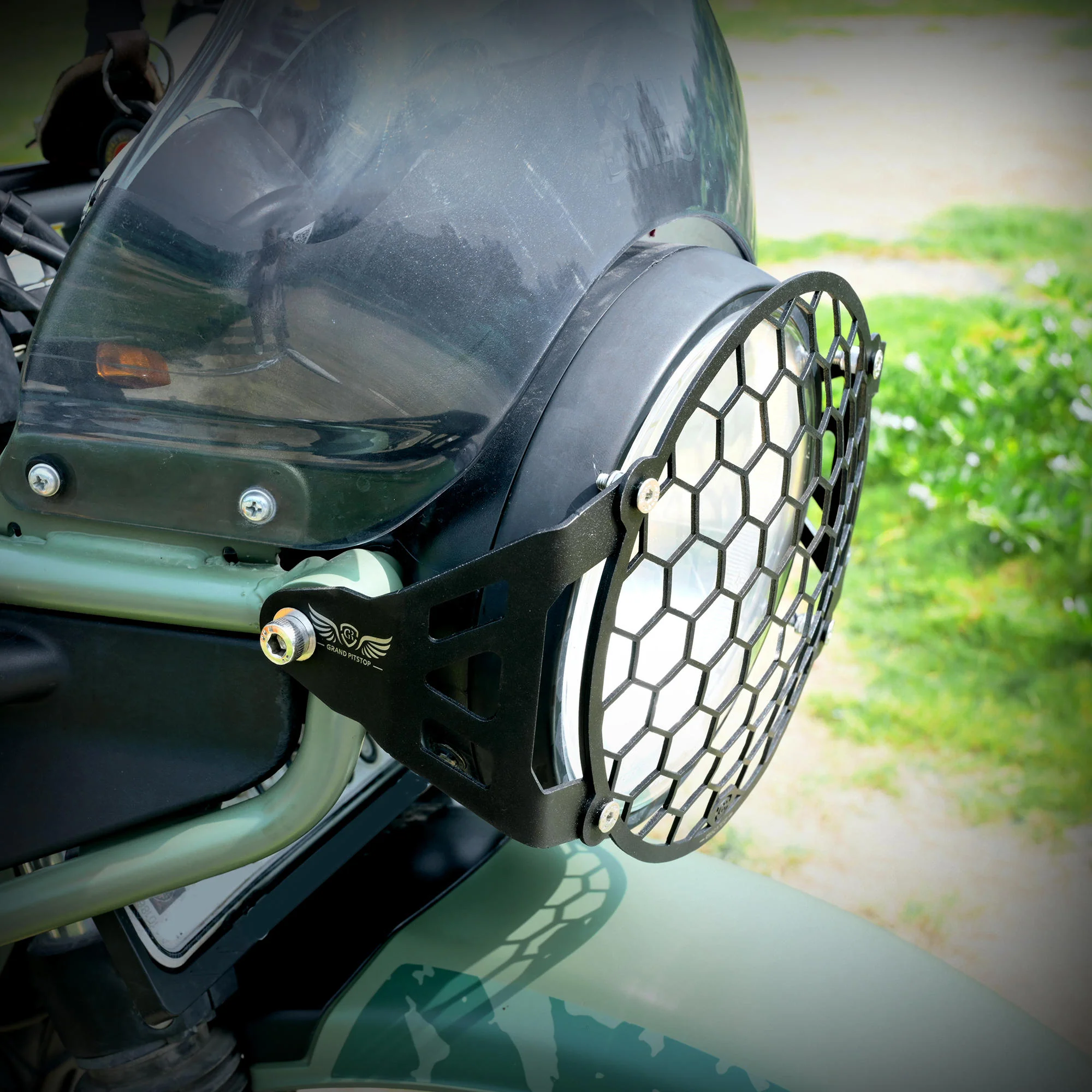 Headlight Grill for Royal Enfield Himalayan BS4-BS6 Model (2019-21) - Black - Image 7