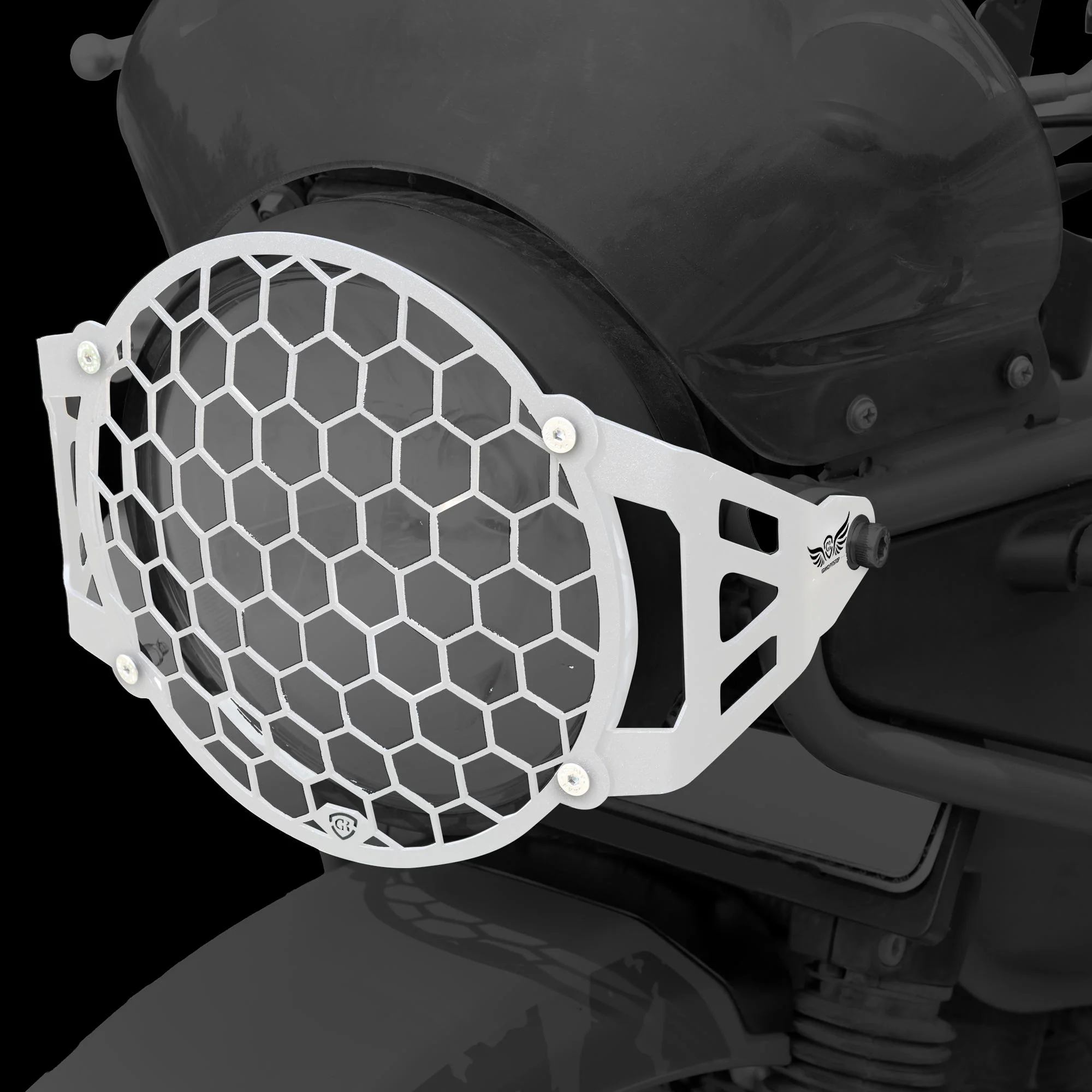 Headlight Grill for Royal Enfield Himalayan BS4-BS6 Model (2019-21) - Silver - Image 3