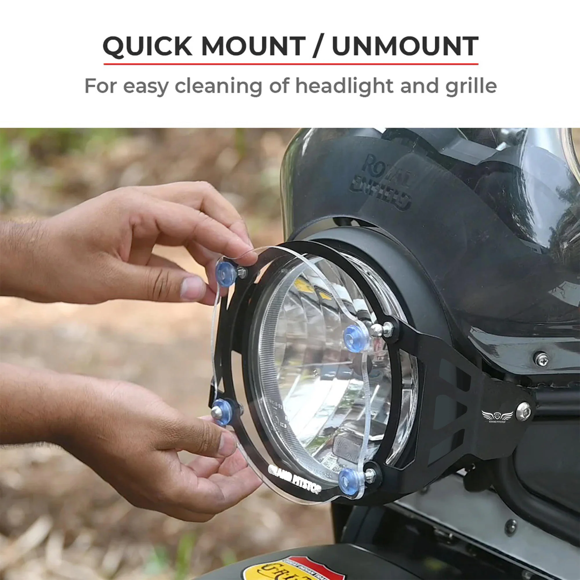 Headlight Guard for Royal Enfield Himalayan BS4-BS6 Model (2019-21) - Black - Image 5