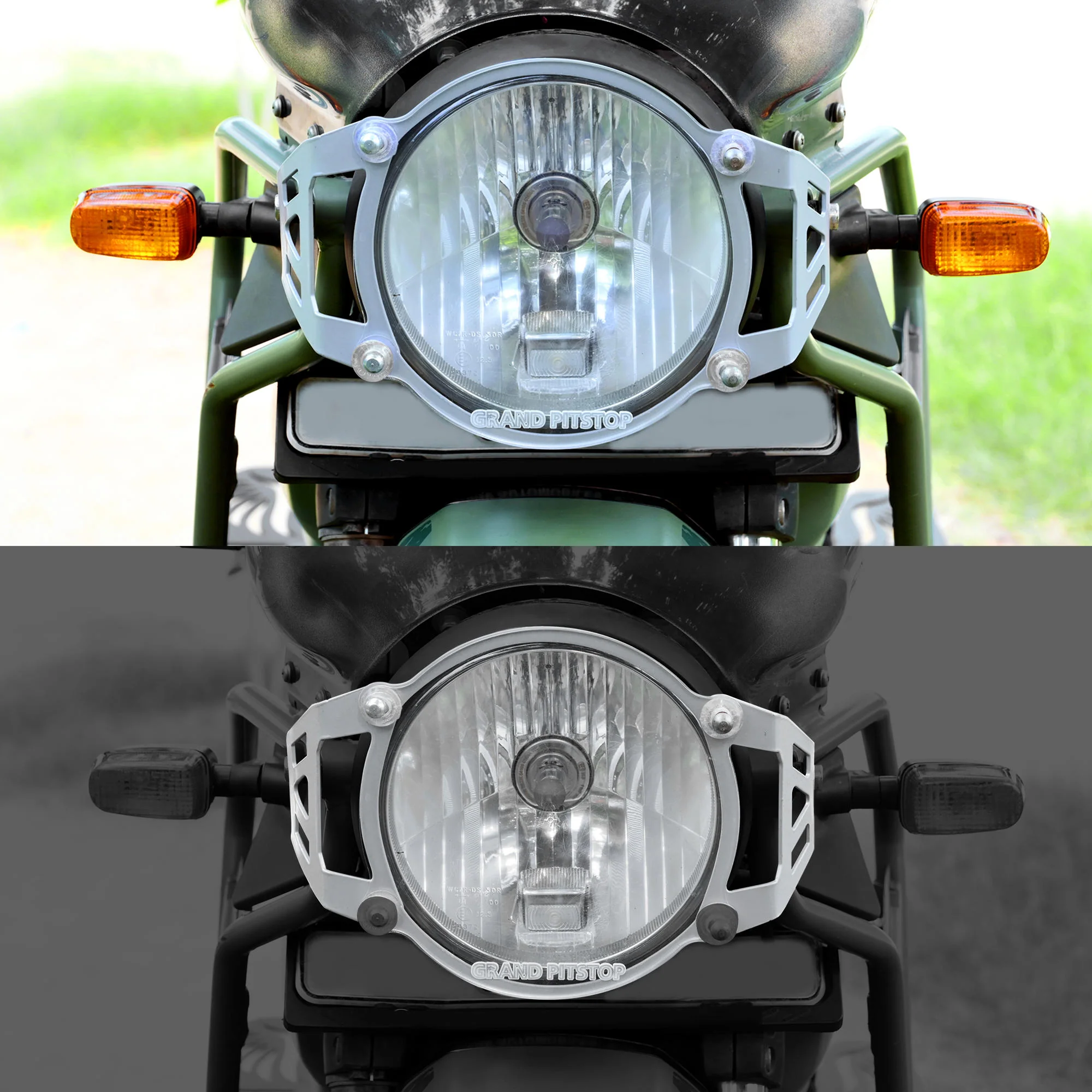 Headlight Guard for Royal Enfield Himalayan BS4-BS6 Model (2019-21) - Silver - Image 9
